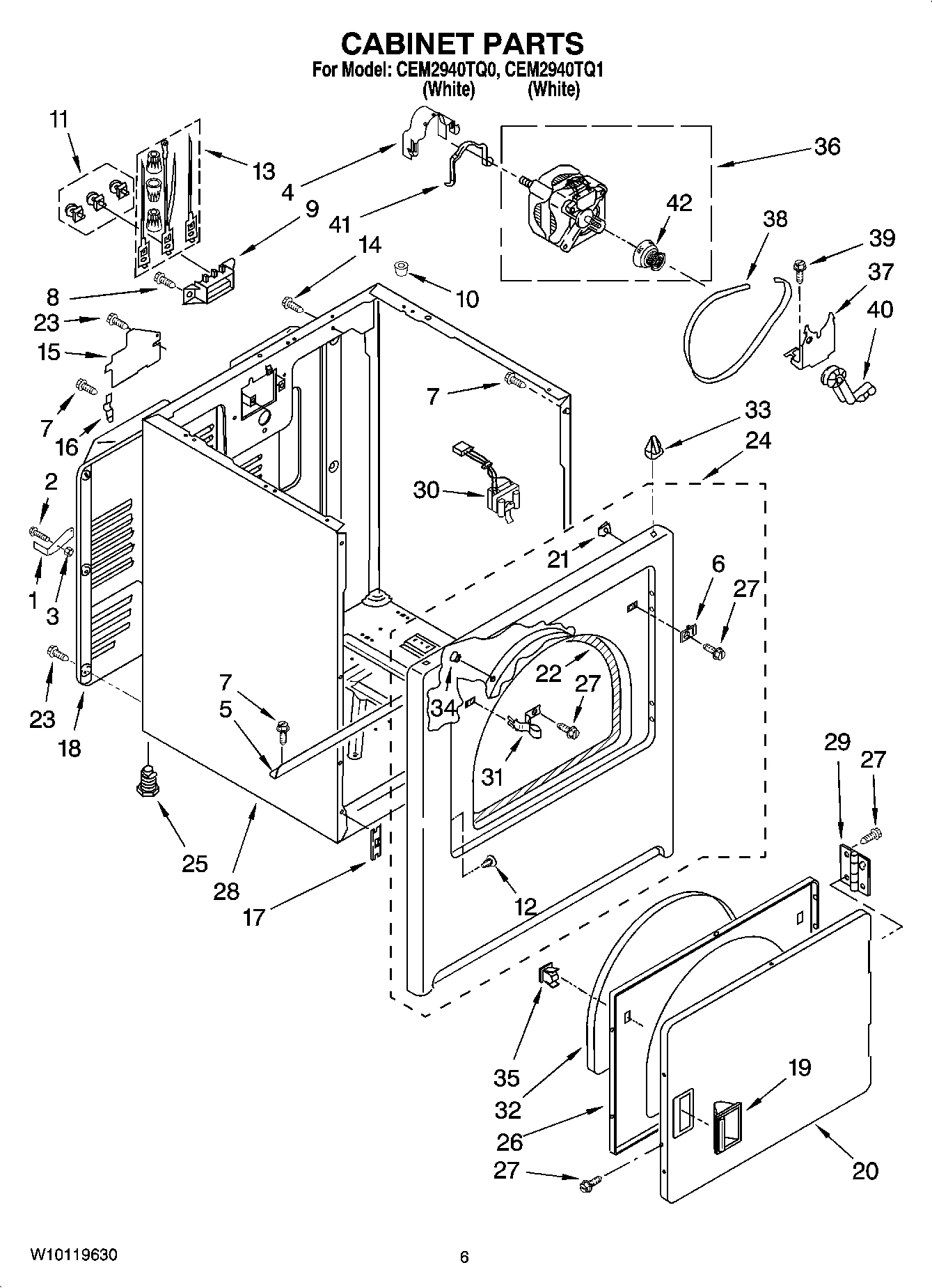 03 - CABINET PARTS, OPTIONAL PARTS (NOT INCLUDED)