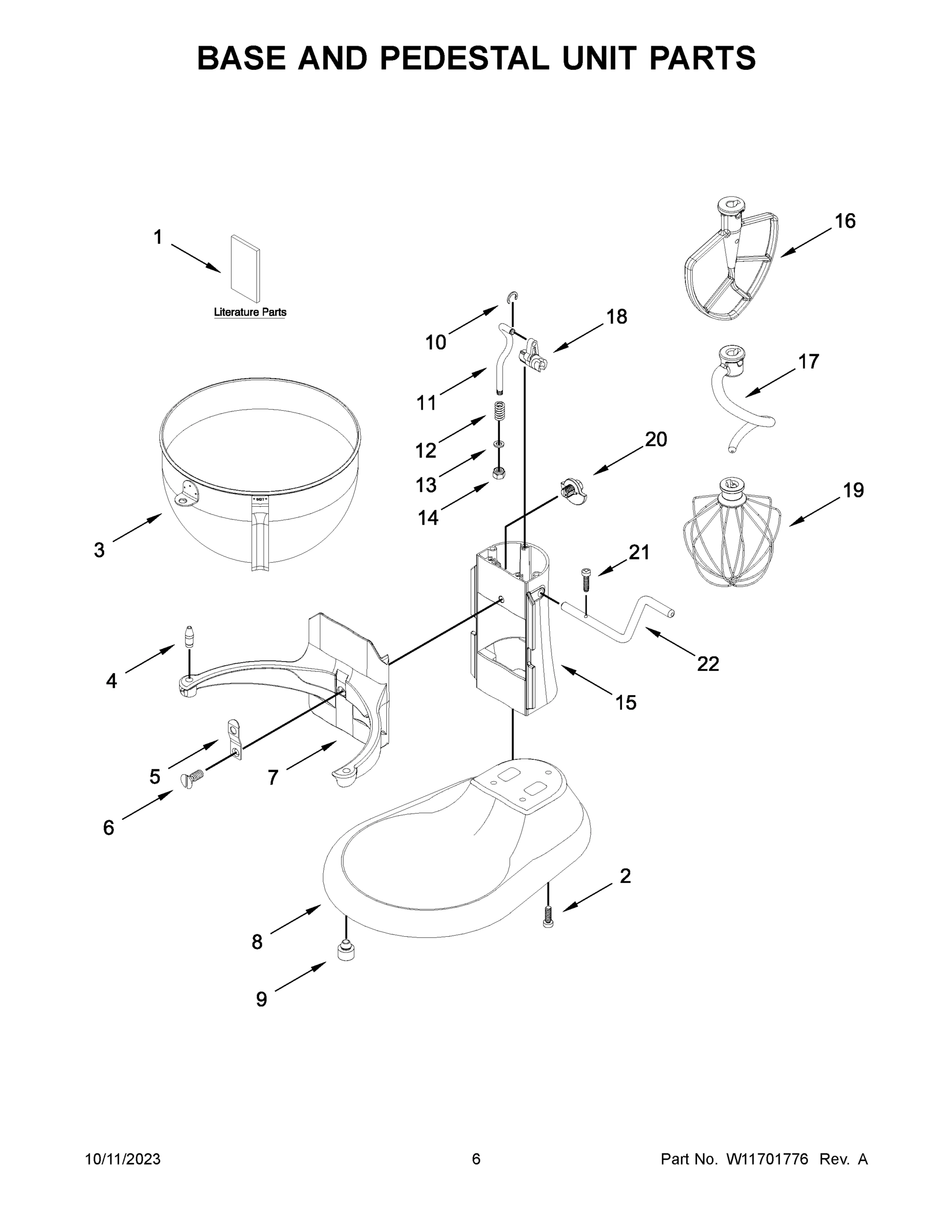 04 - BASE AND PEDESTAL UNIT PARTS