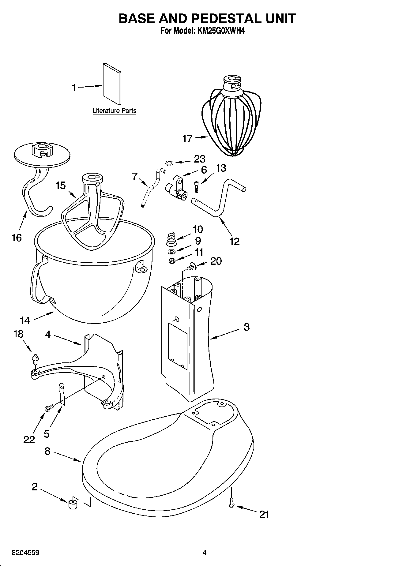 02 - BASE AND PEDESTAL UNIT ACCESSORY PARTS