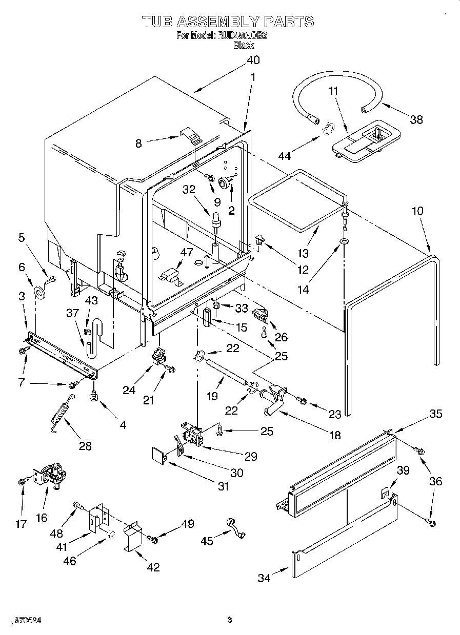 03 - TUB ASSEMBLY