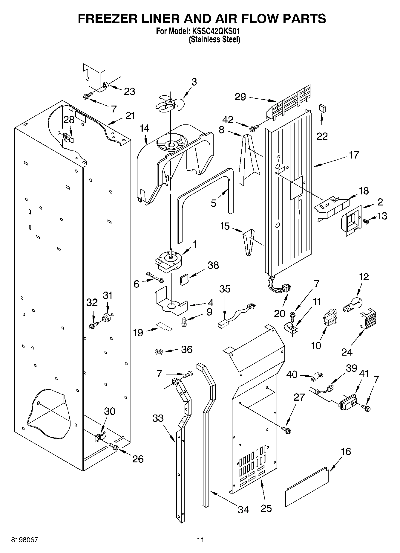 08 - FREEZER LINER AND AIR FLOW