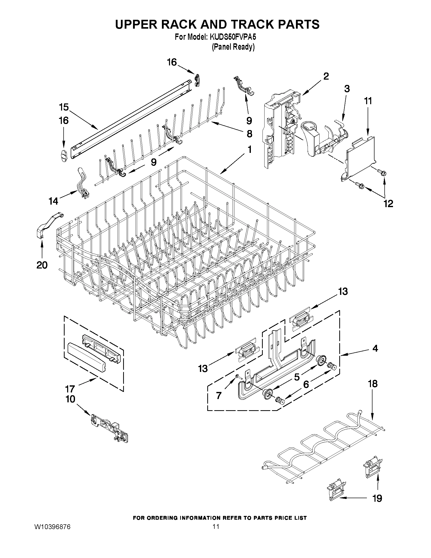 09 - UPPER RACK AND TRACK PARTS