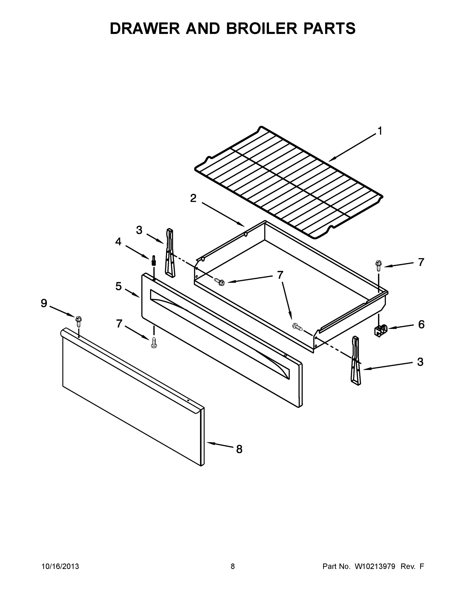 05 - DRAWER AND BROILER PARTS