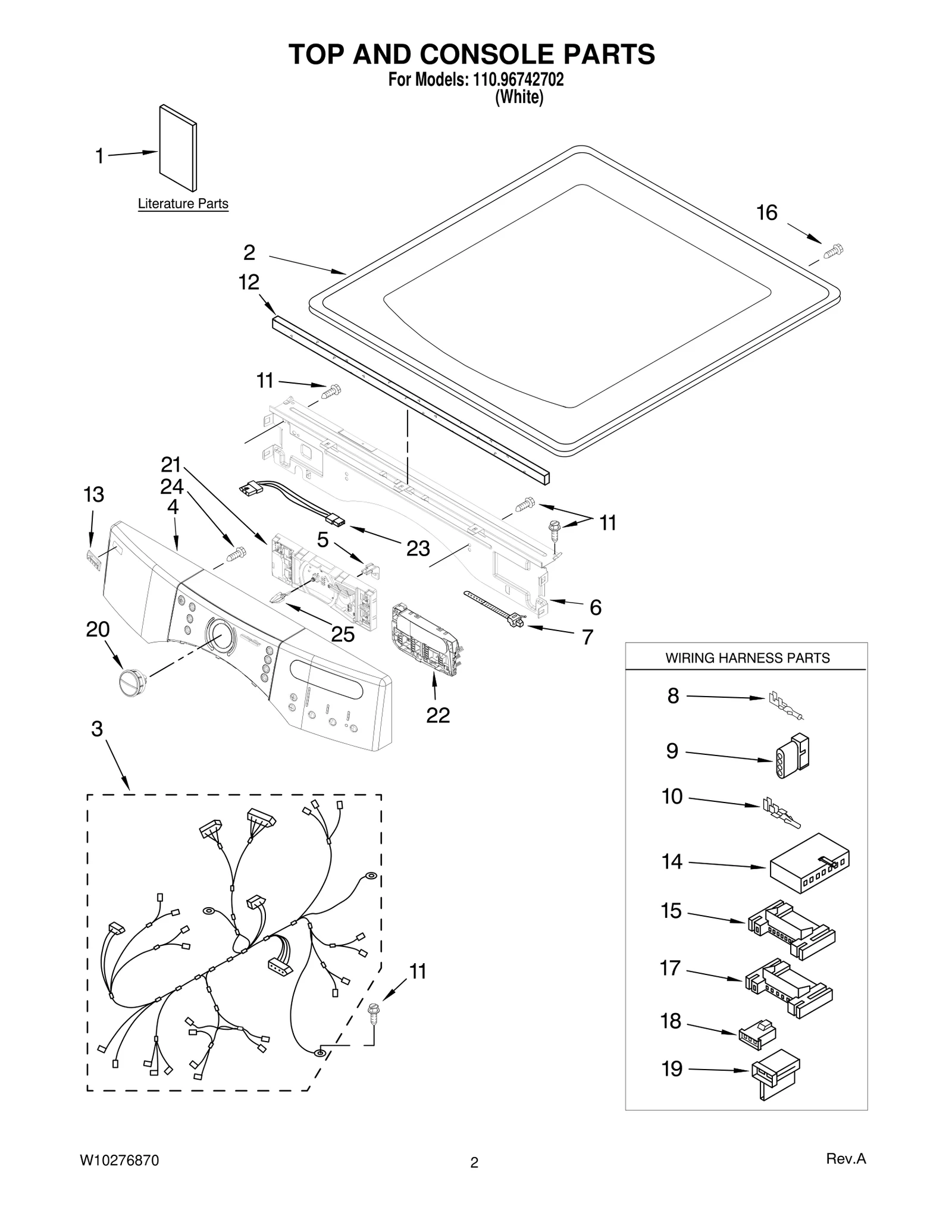 TOP AND CONSOLE PARTS