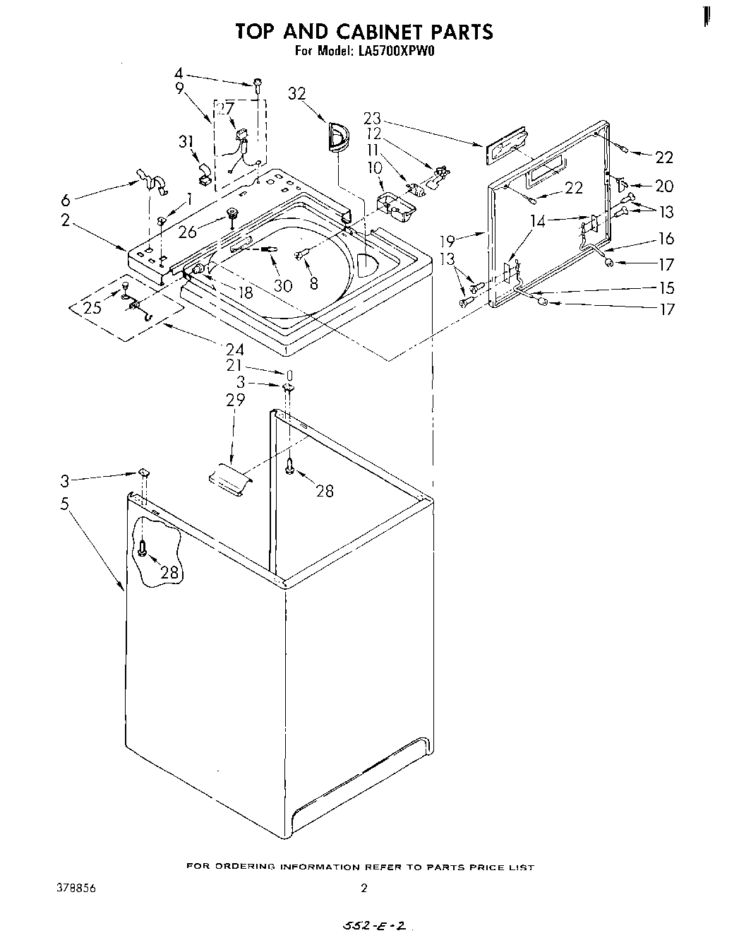 02 - TOP AND CABINET , LITERATURE AND OPTIONAL