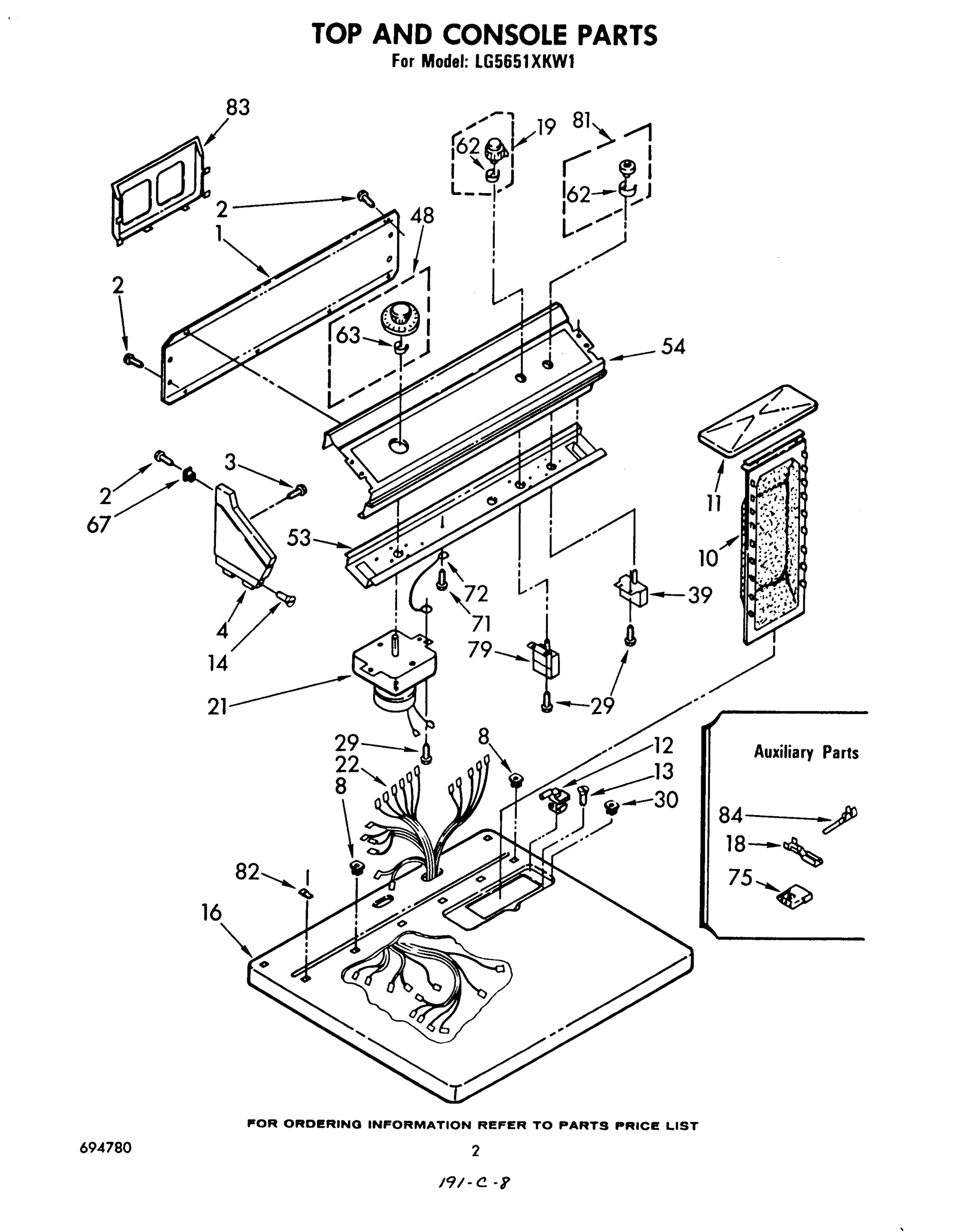 02 - TOP AND CONSOLE , LITERATURE AND OPTIONAL