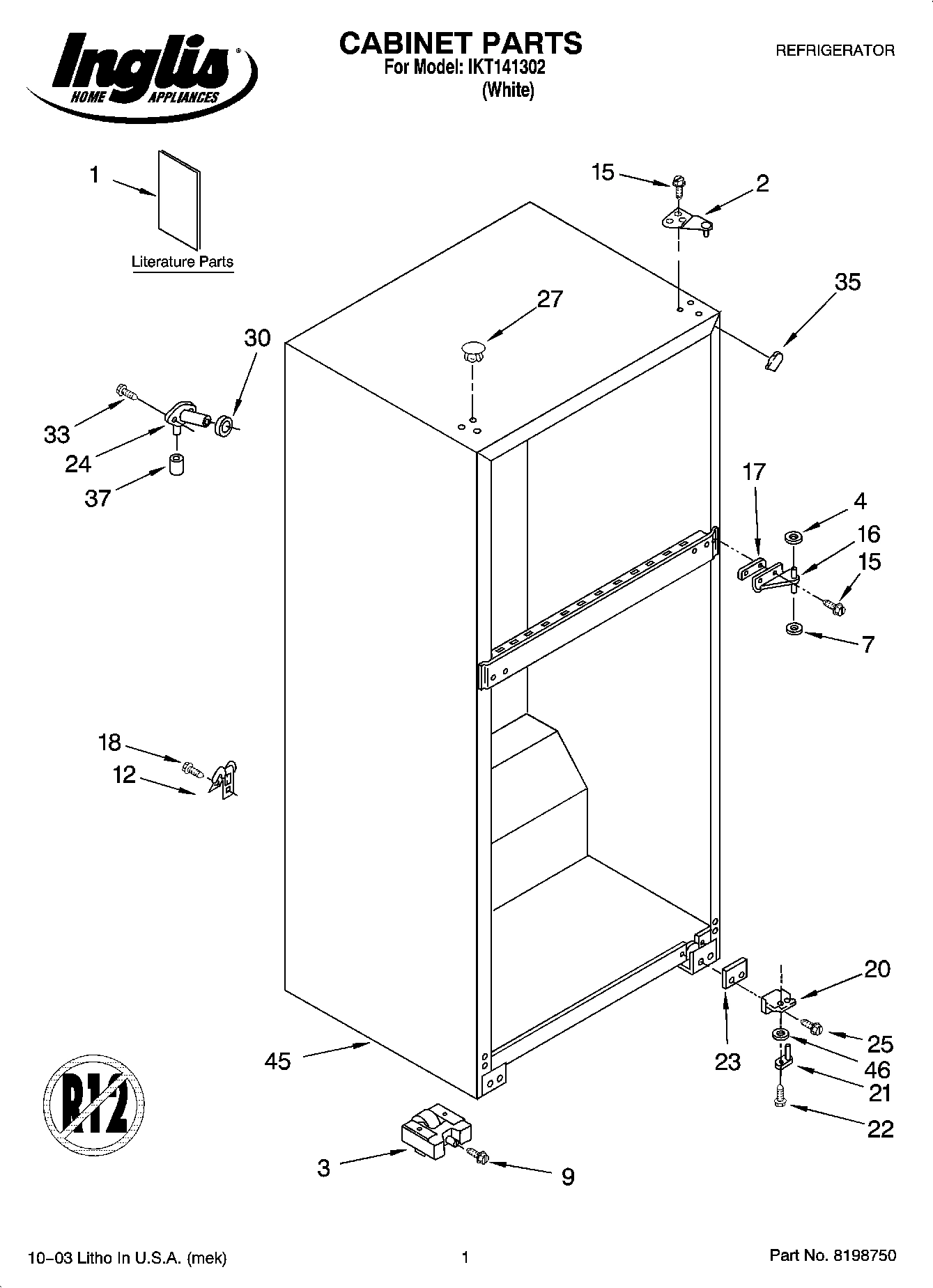01 - CABINET PARTS