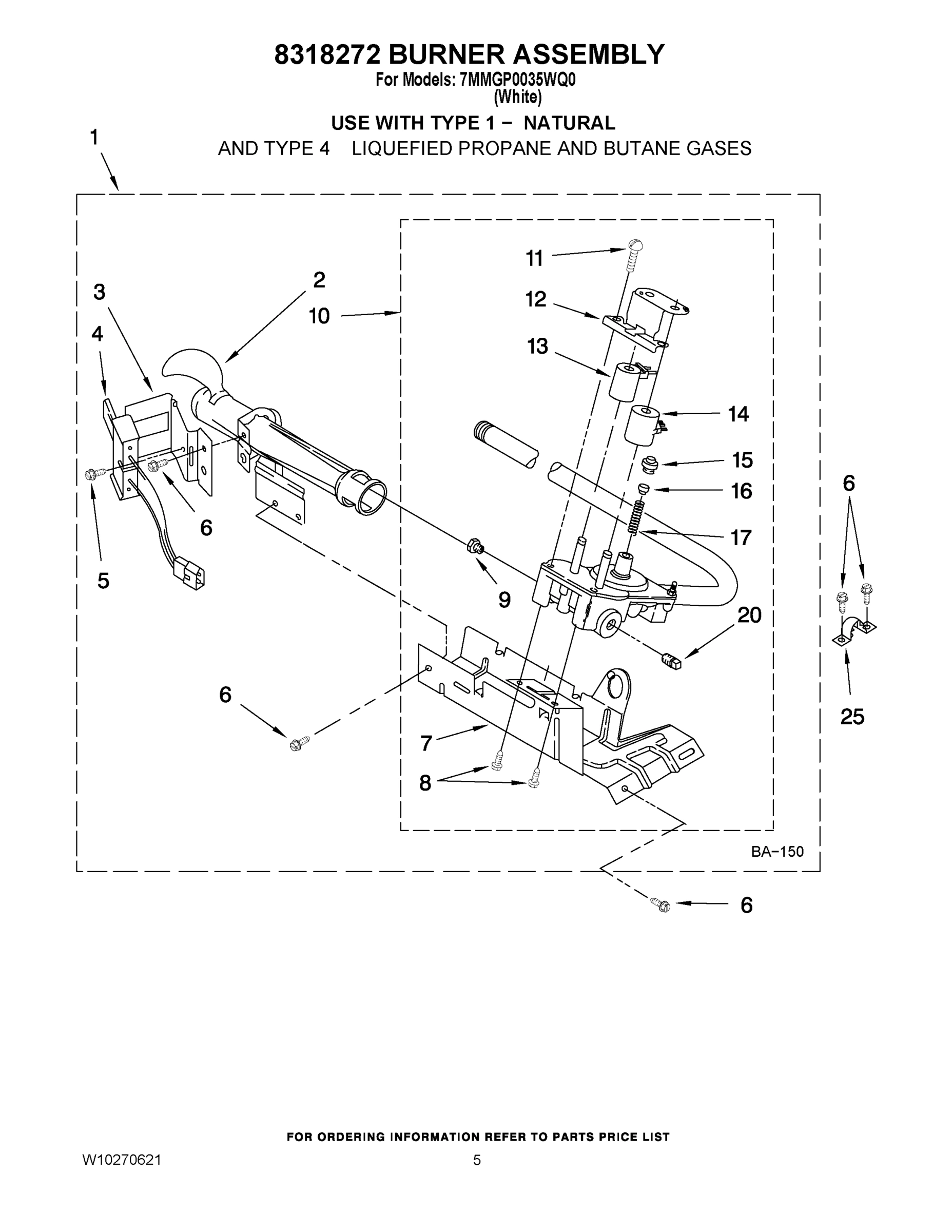 03 - 8318272 BURNER ASSEMBLY