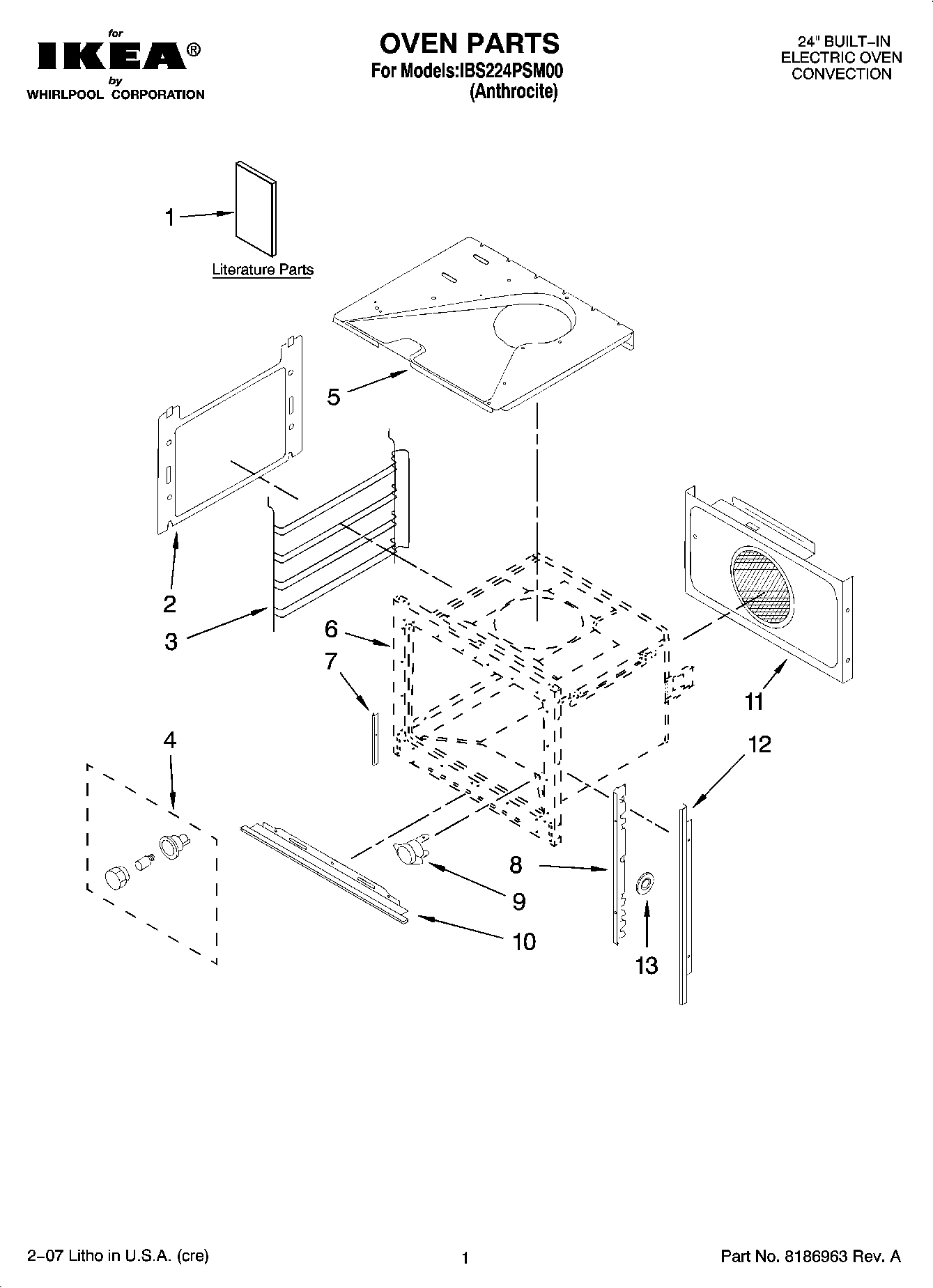 01 - OVEN PARTS