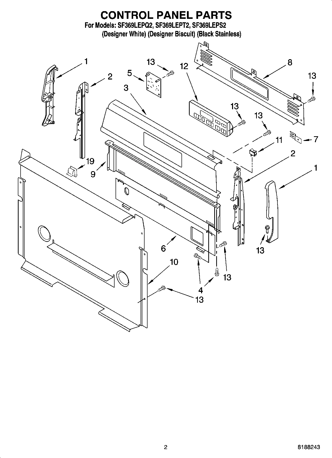 02 - CONTROL PANEL PARTS