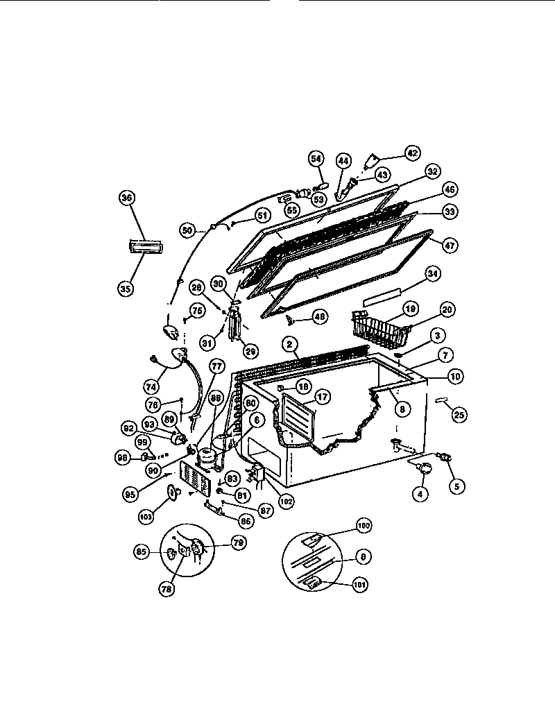 02 - CHEST FREEZER PARTS