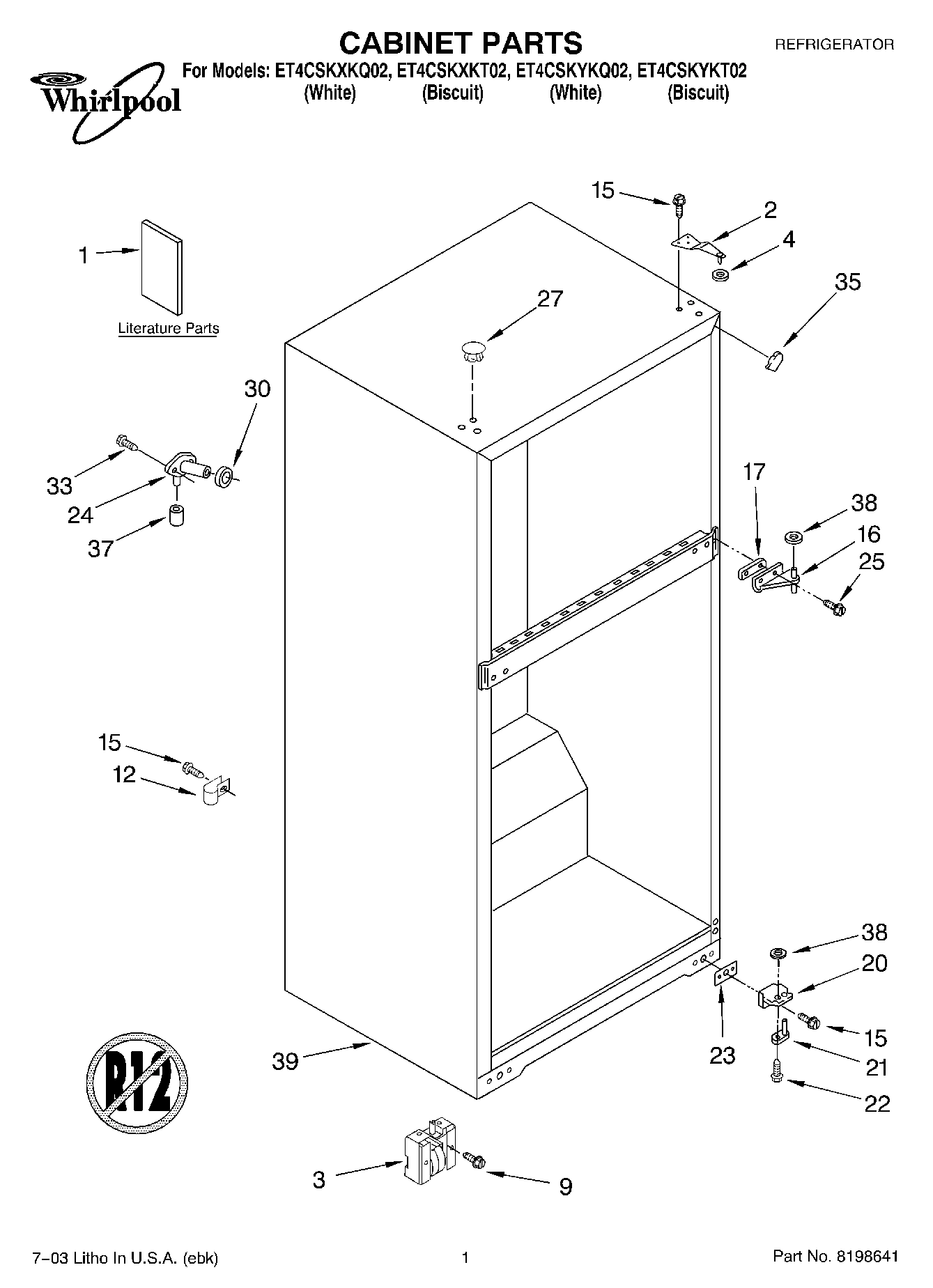 01 - CABINET PARTS
