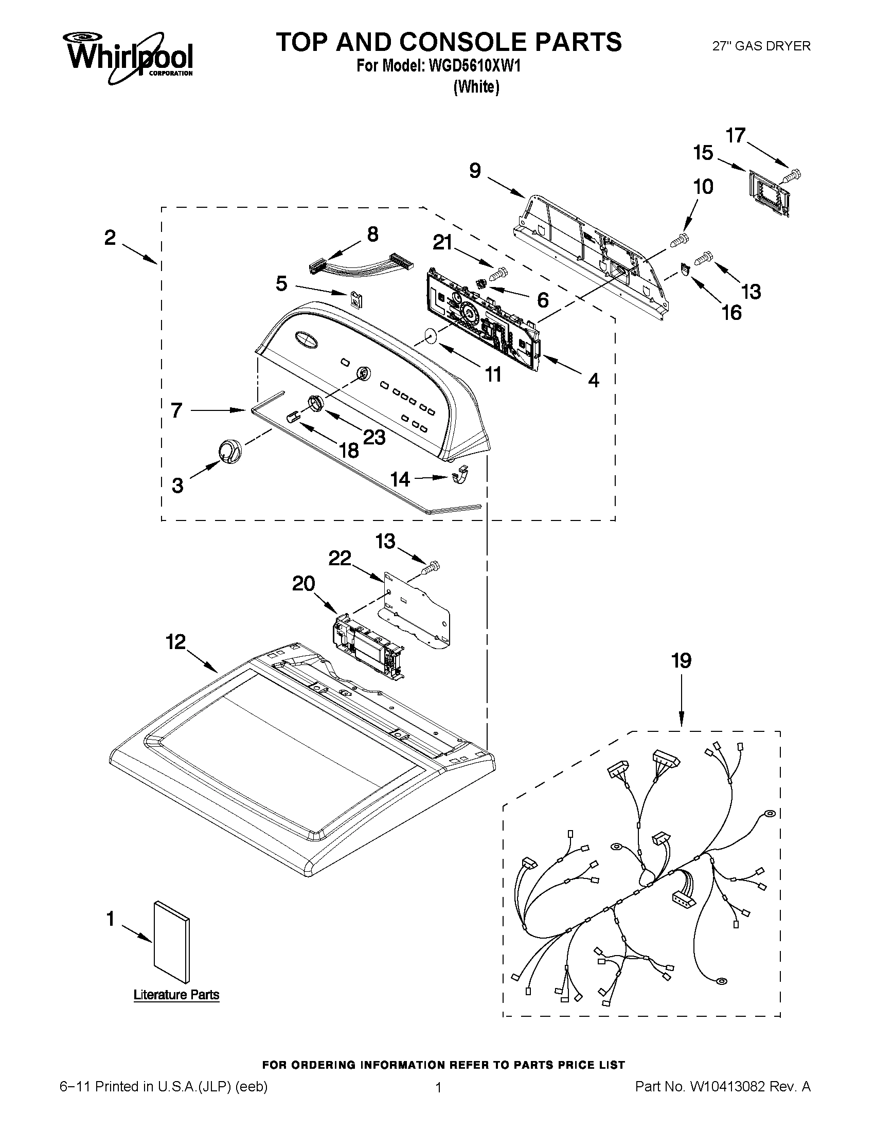 01 - TOP AND CONSOLE PARTS