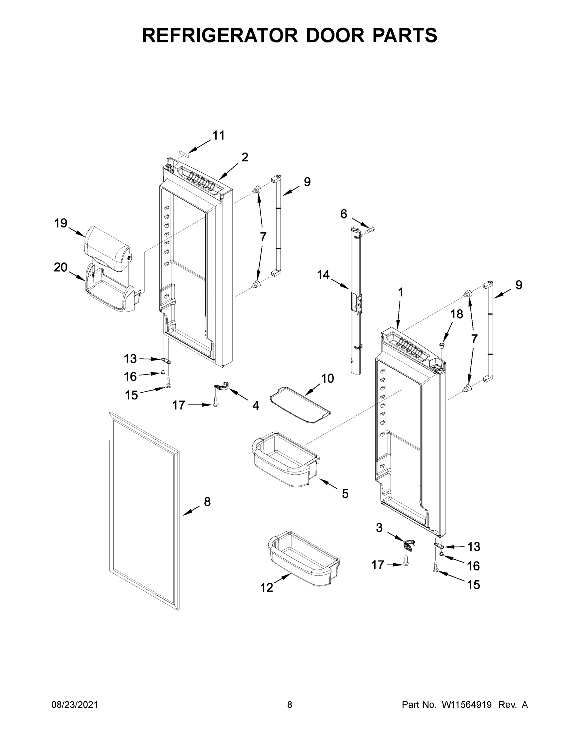 05 - REFRIGERATOR DOOR PARTS