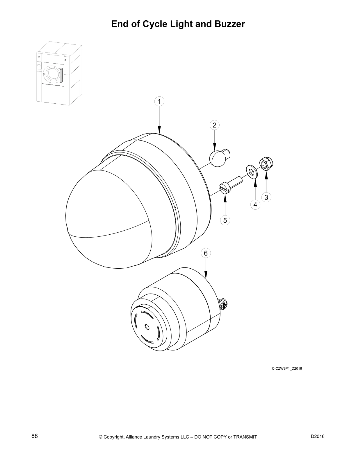 End of Cycle Light and Buzzer