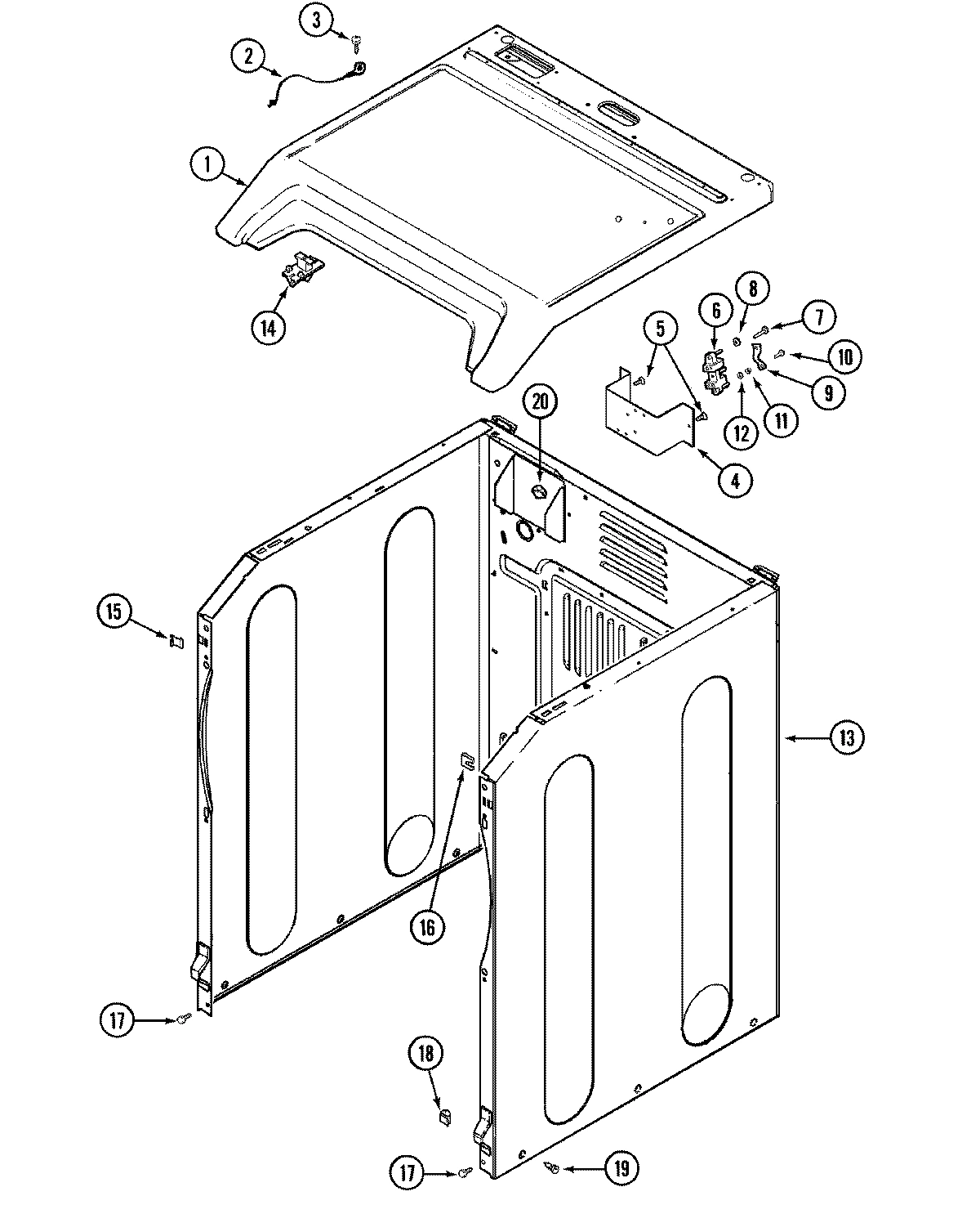 01 - CABINET-FRONT (MDG3000AXQ/AWQ)
