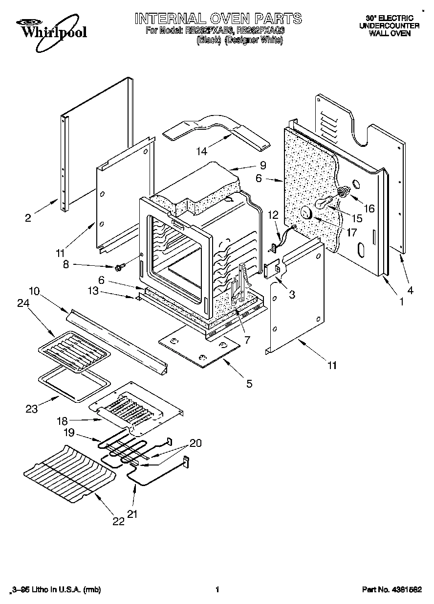 01 - INTERNAL OVEN, OPTIONAL