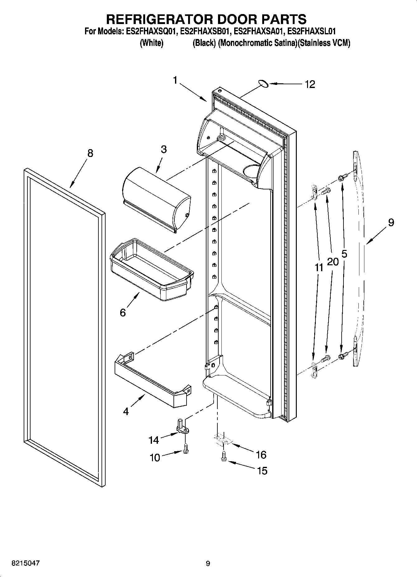 06 - REFRIGERATOR DOOR PARTS
