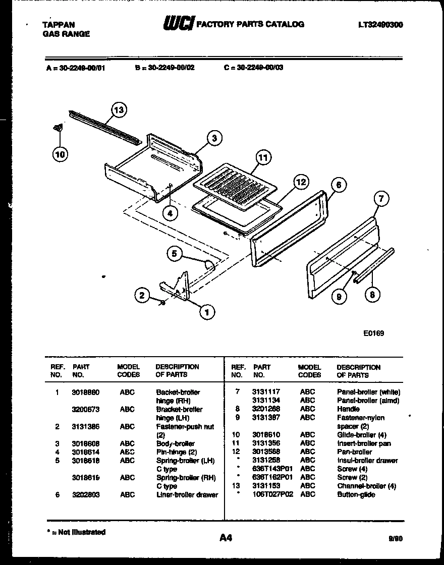 04 - BROILER DRAWER PARTS
