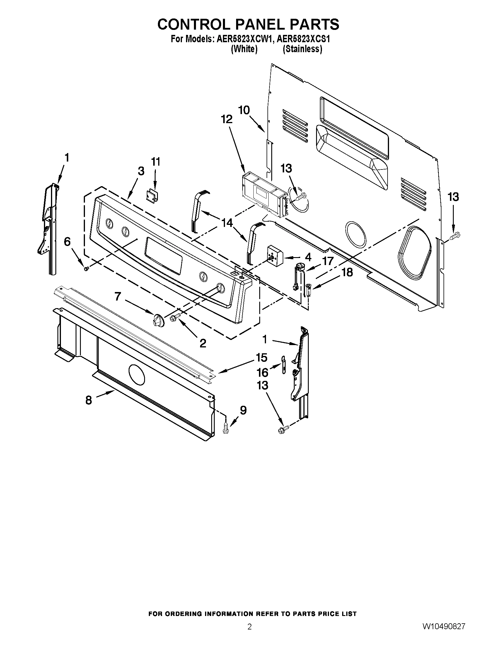 02 - CONTROL PANEL PARTS