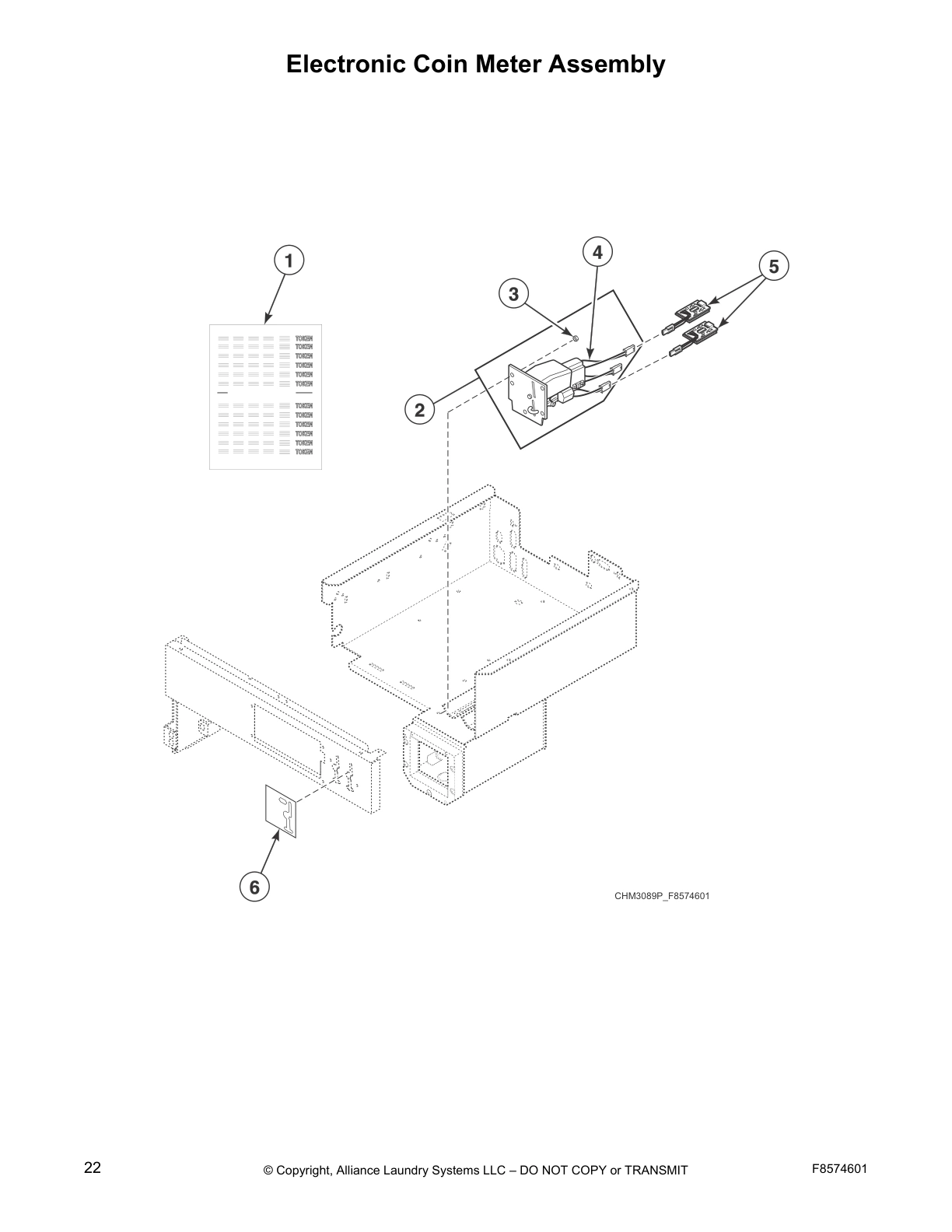 Electronic Coin Meter Assembly