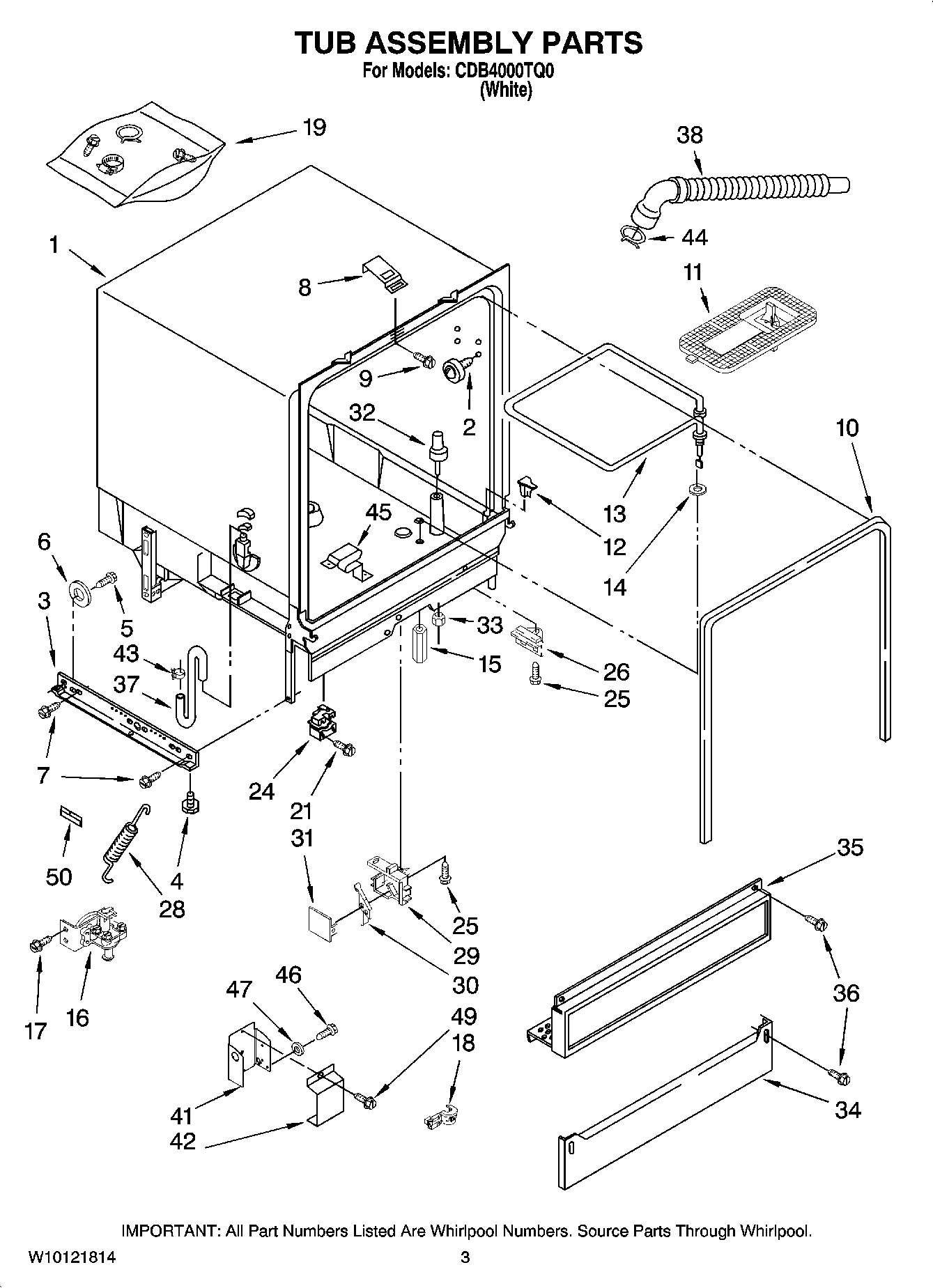 03 - TUB ASSEMBLY PARTS