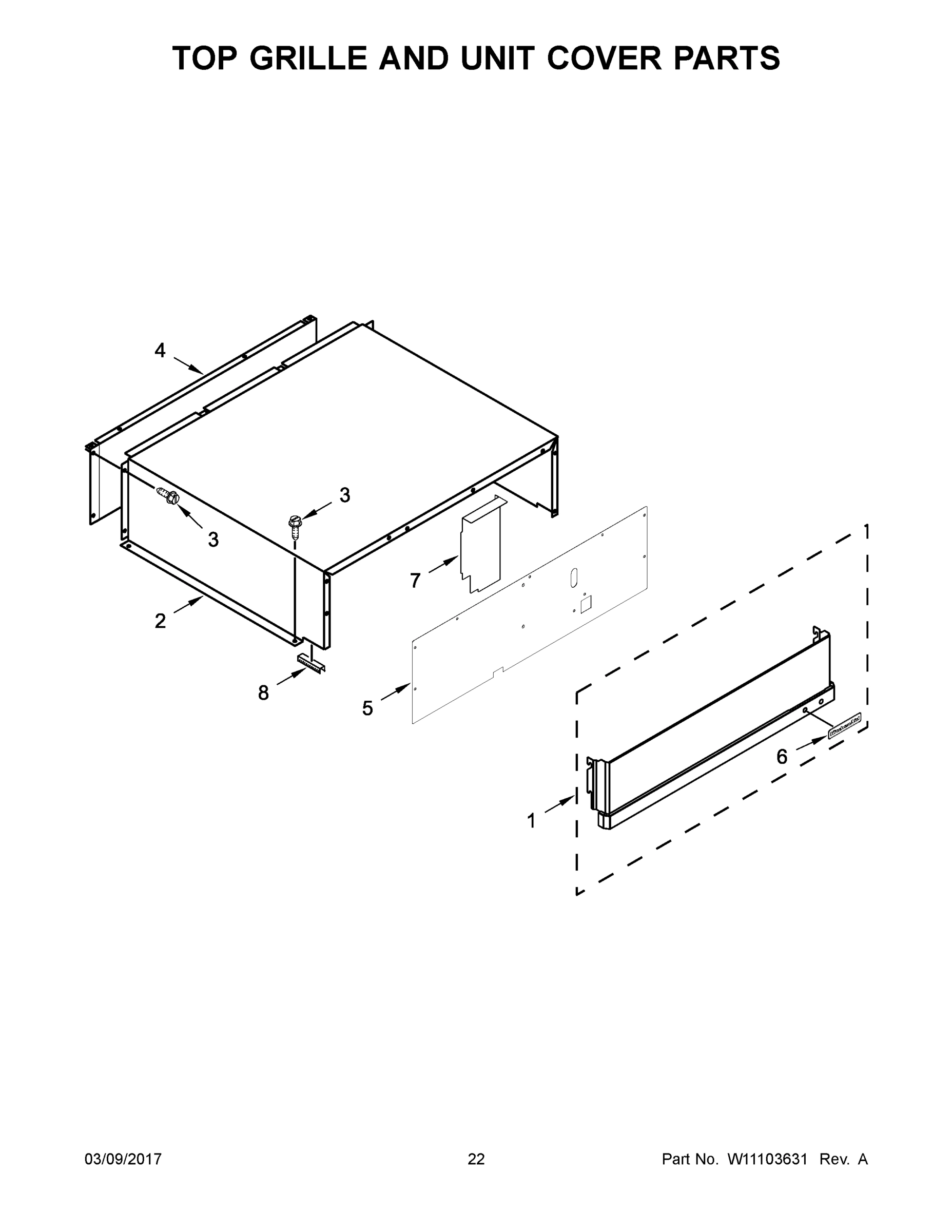 12 - TOP GRILLE AND UNIT COVER PARTS