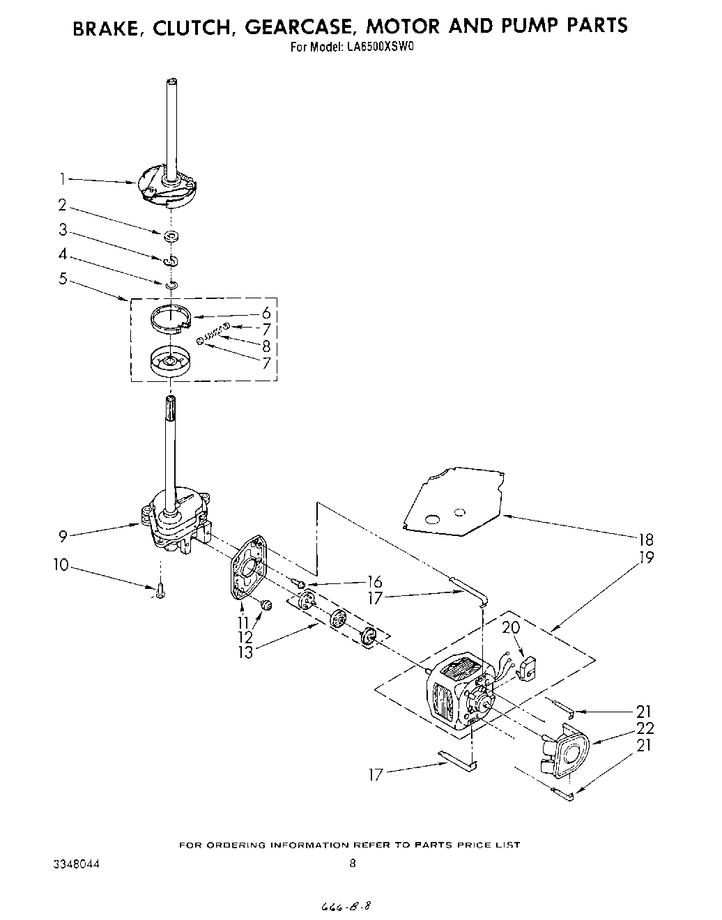 07 - BRAKE, CLUTCH, GEARCASE, MOTOR AND PUMP