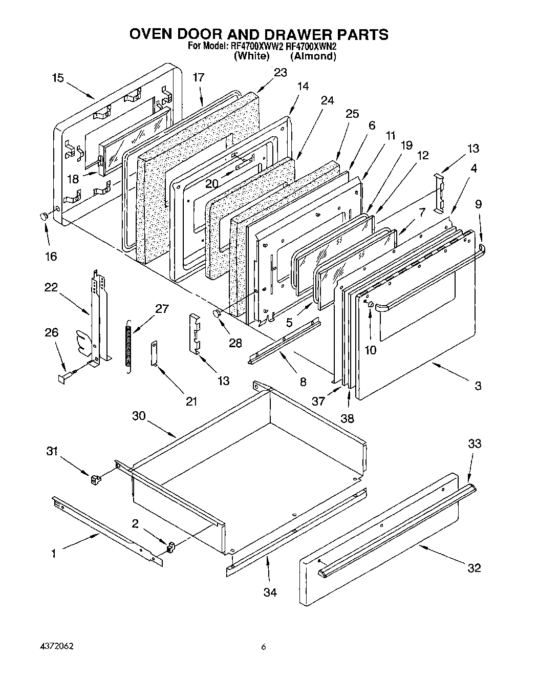 03 - OVEN DOOR AND DRAWER