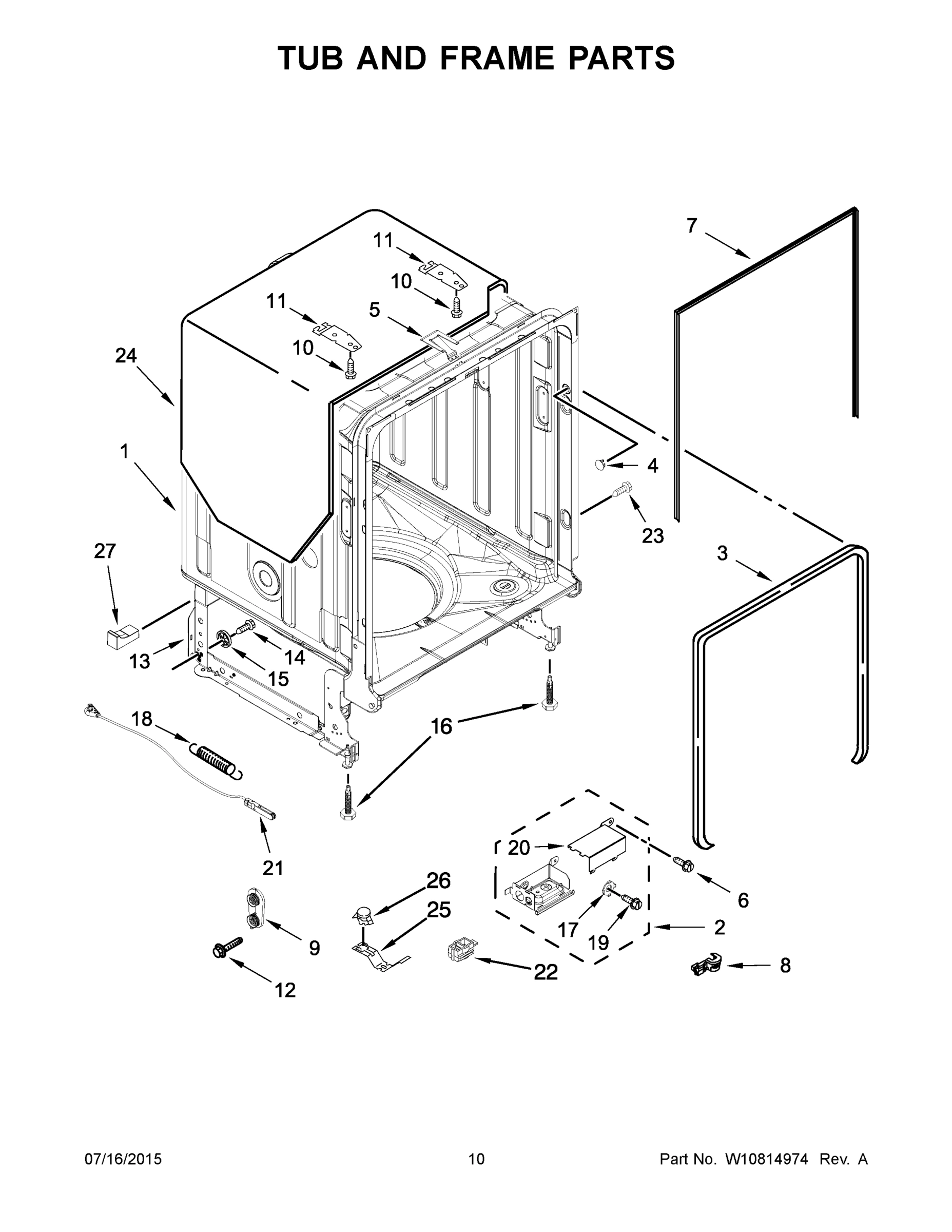 06 - TUB AND FRAME PARTS