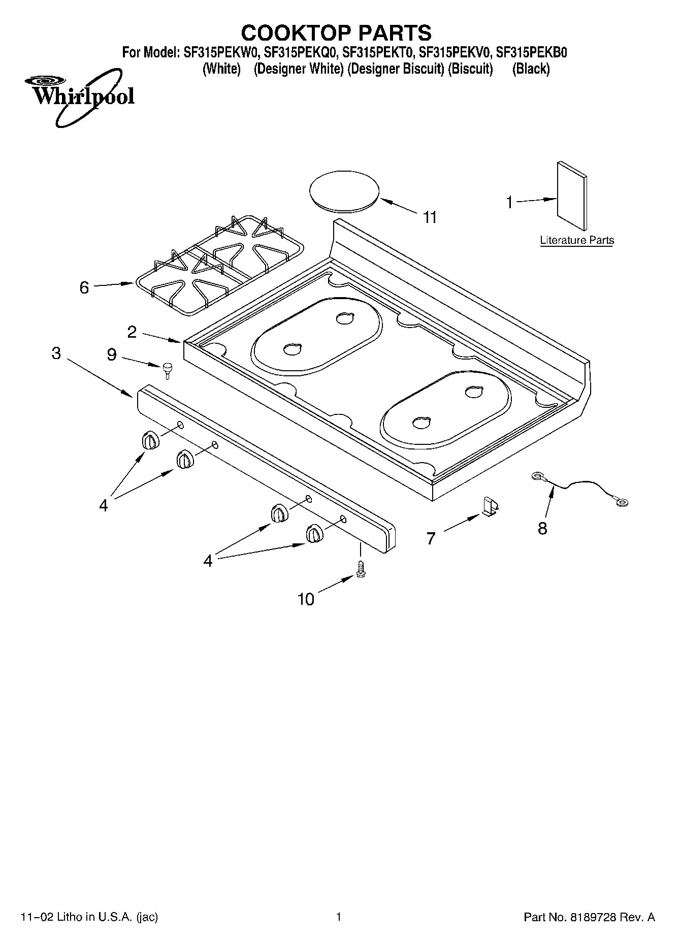 01 - COOKTOP, LITERATURE