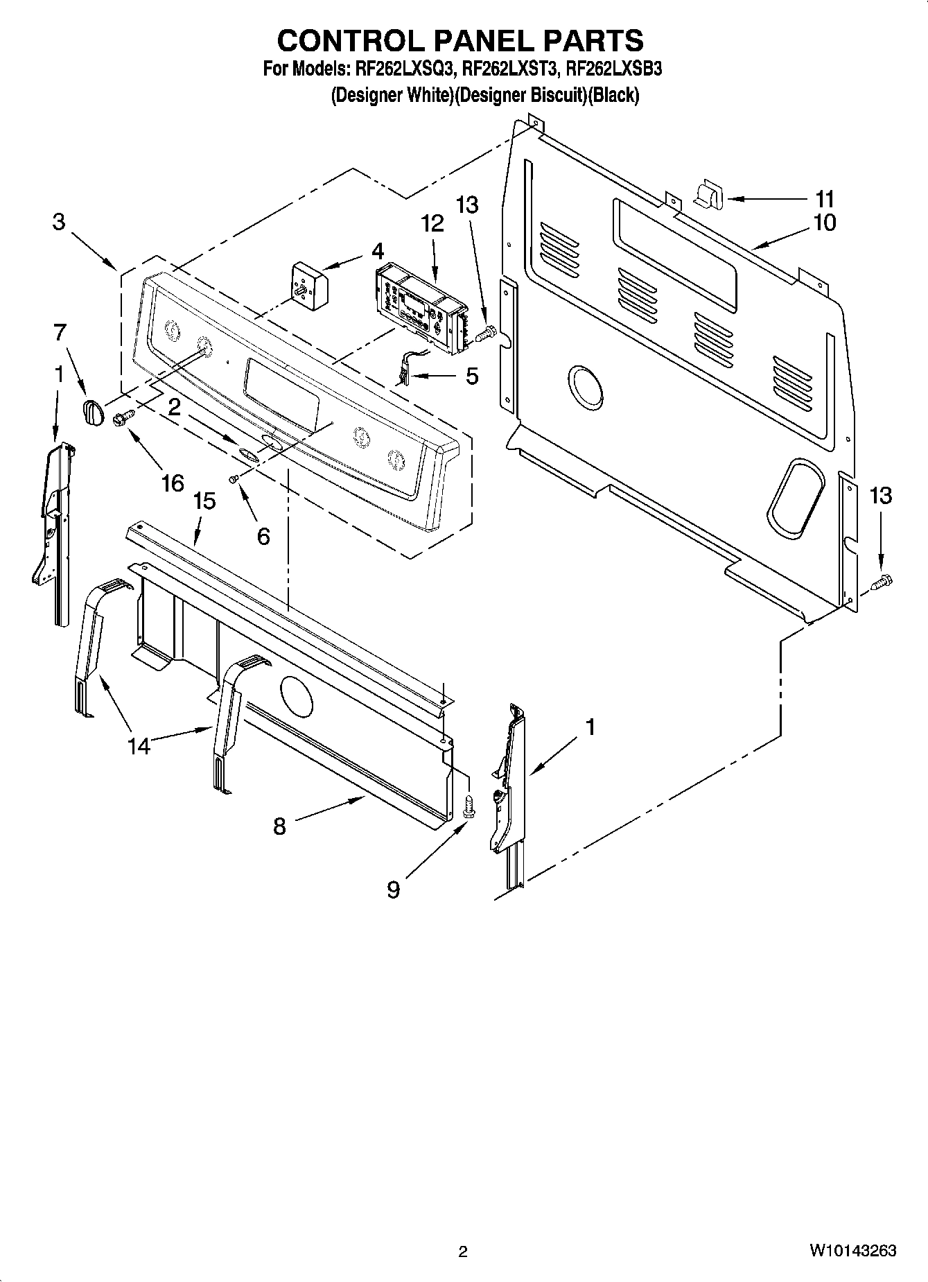02 - CONTROL PANEL PARTS