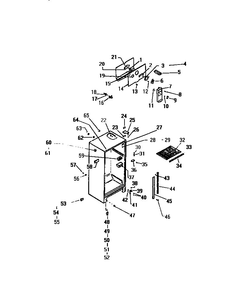 03 - CABINET W/ FAN ASSEMBLY