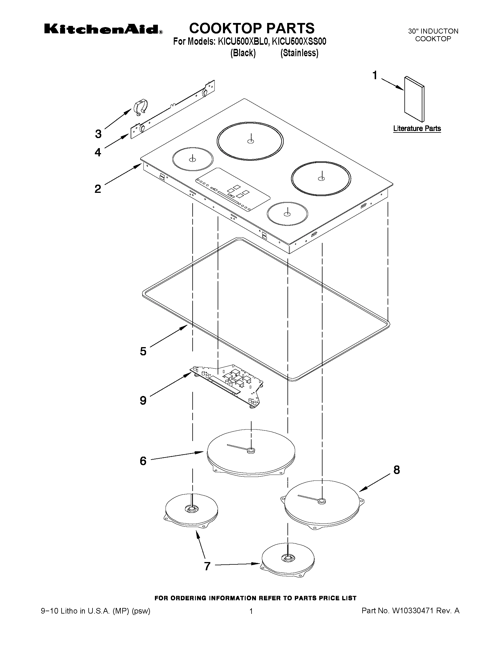01 - COOKTOP PARTS