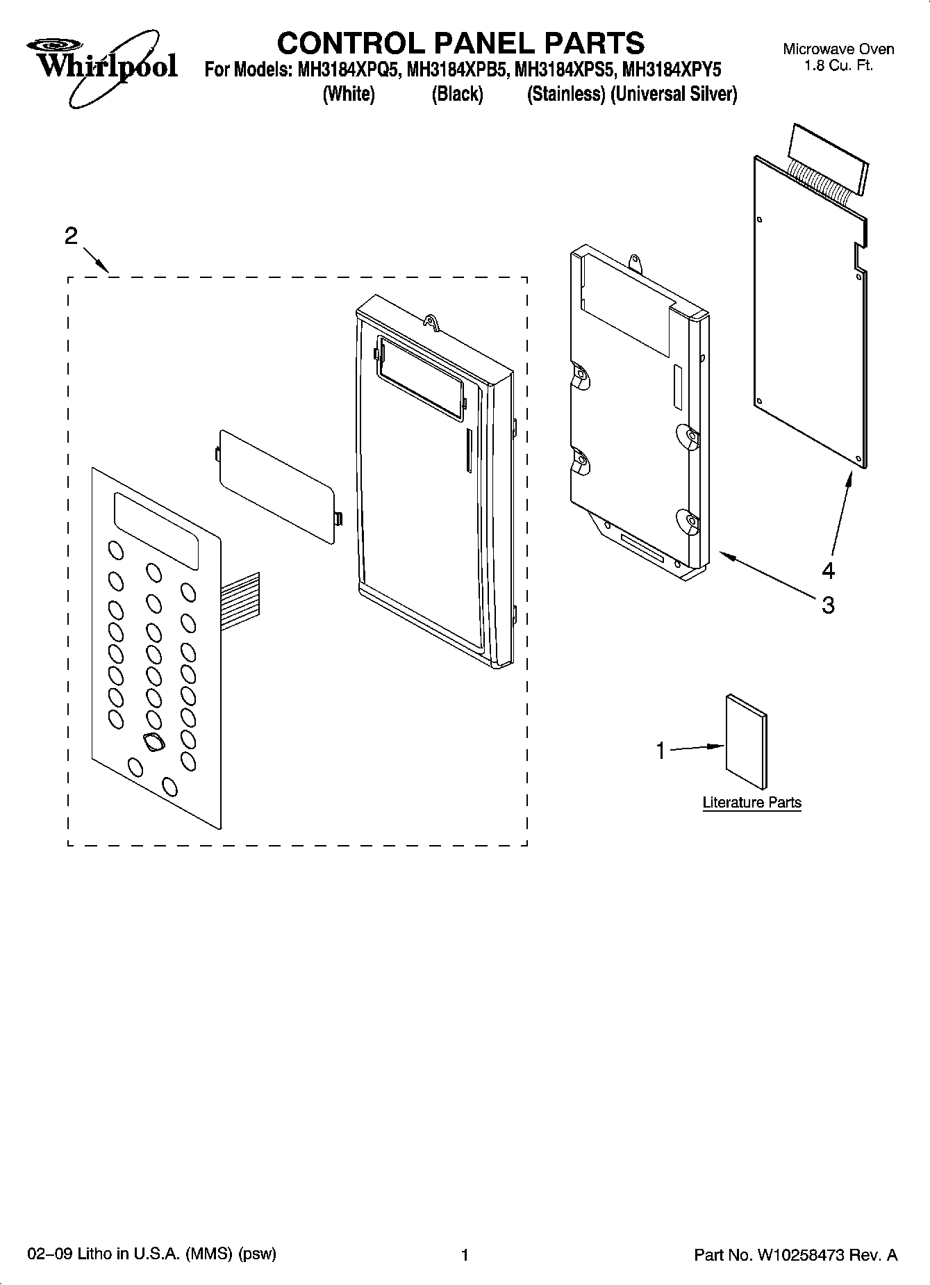 01 - CONTROL PANEL PARTS