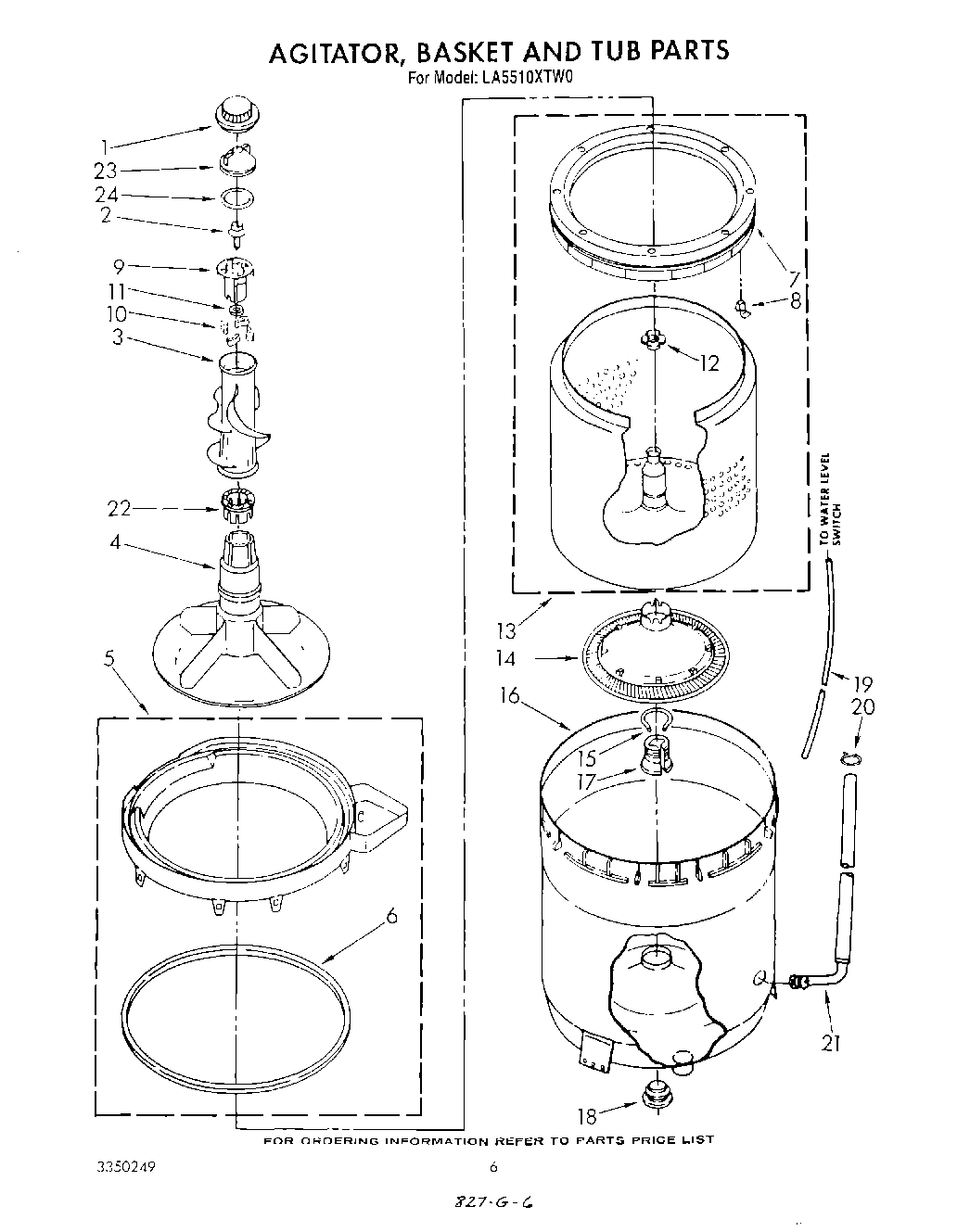 04 - AGITATOR, BASKET AND TUB