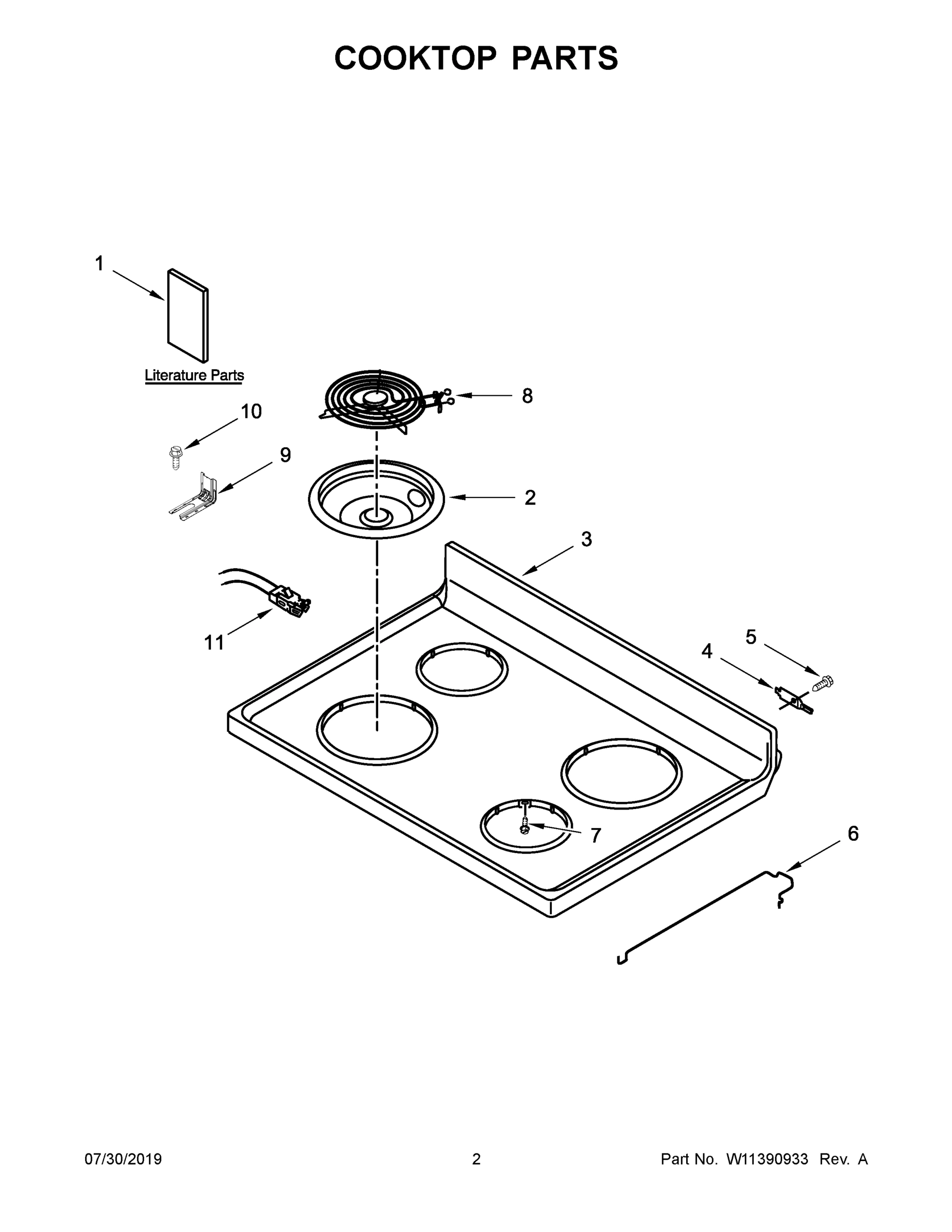 02 - COOKTOP PARTS
