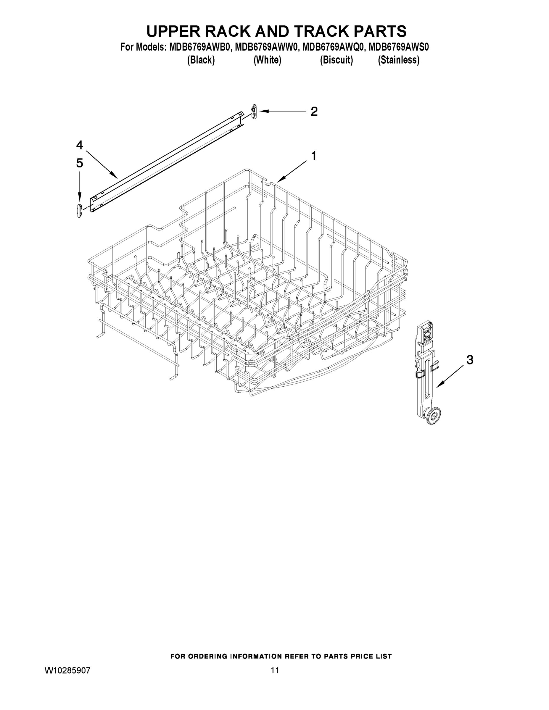 09 - UPPER RACK AND TRACK PARTS