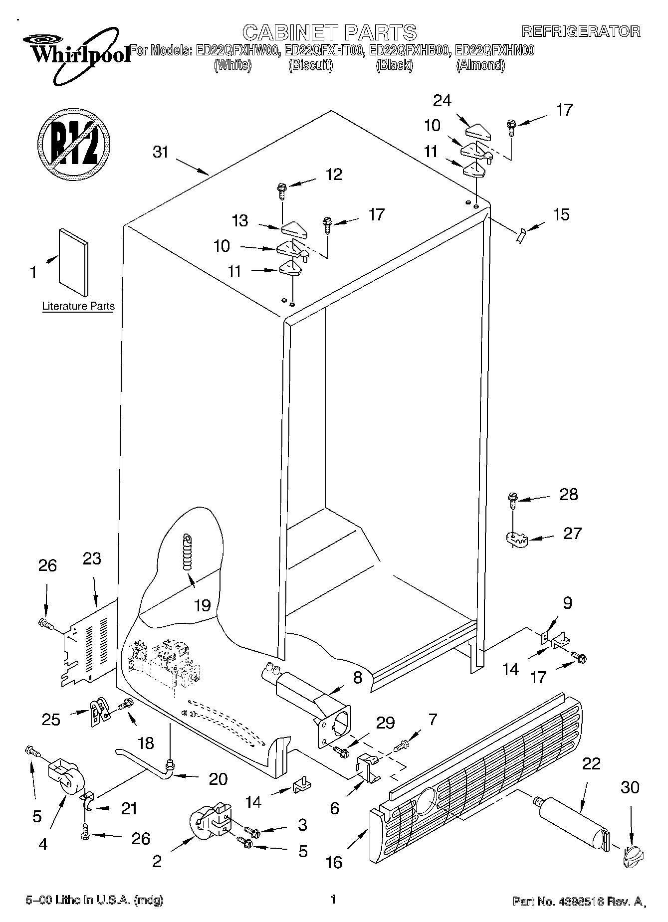 01 - CABINET, LITERATURE