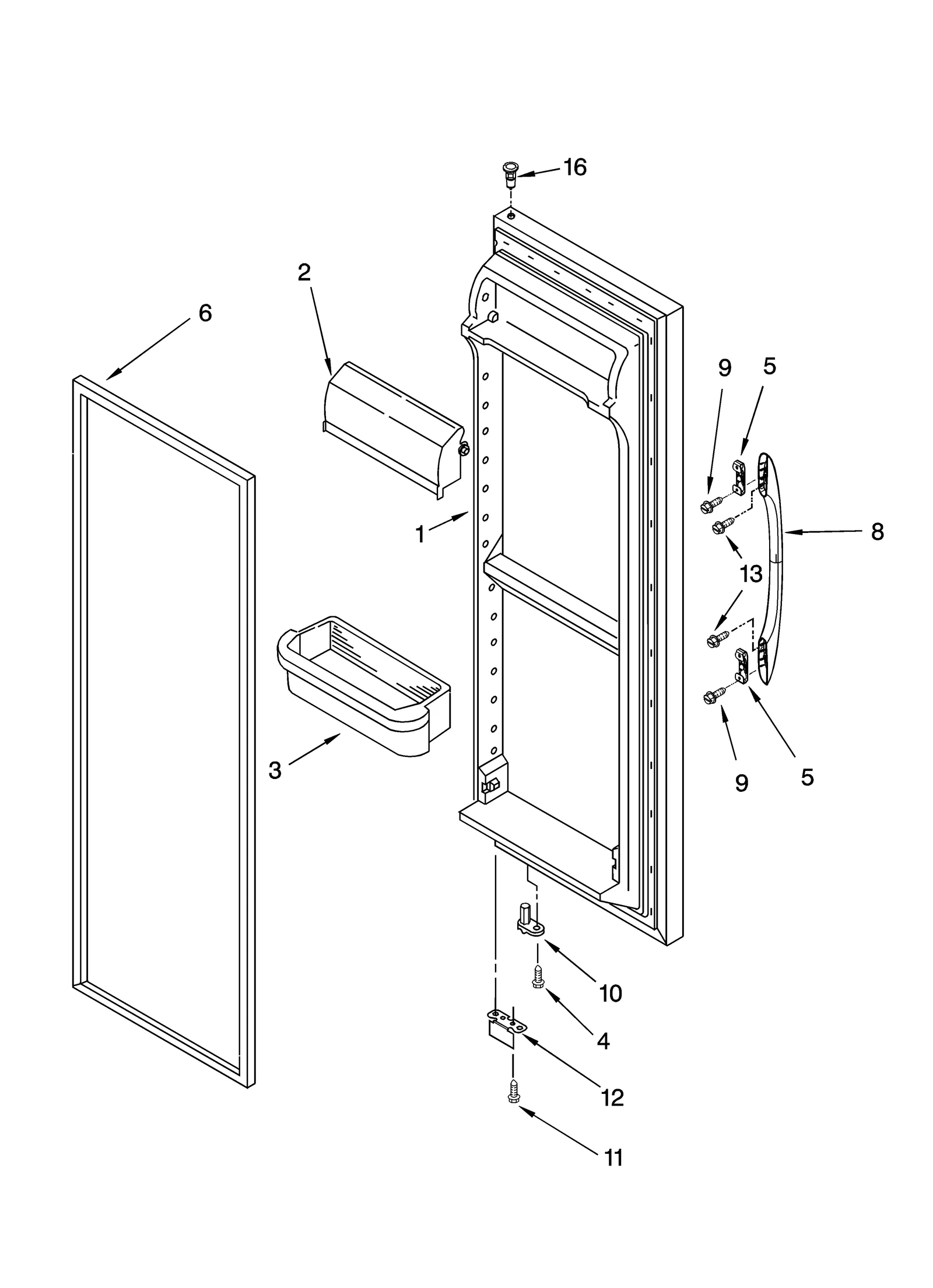 REFRIGERATOR DOOR PARTS