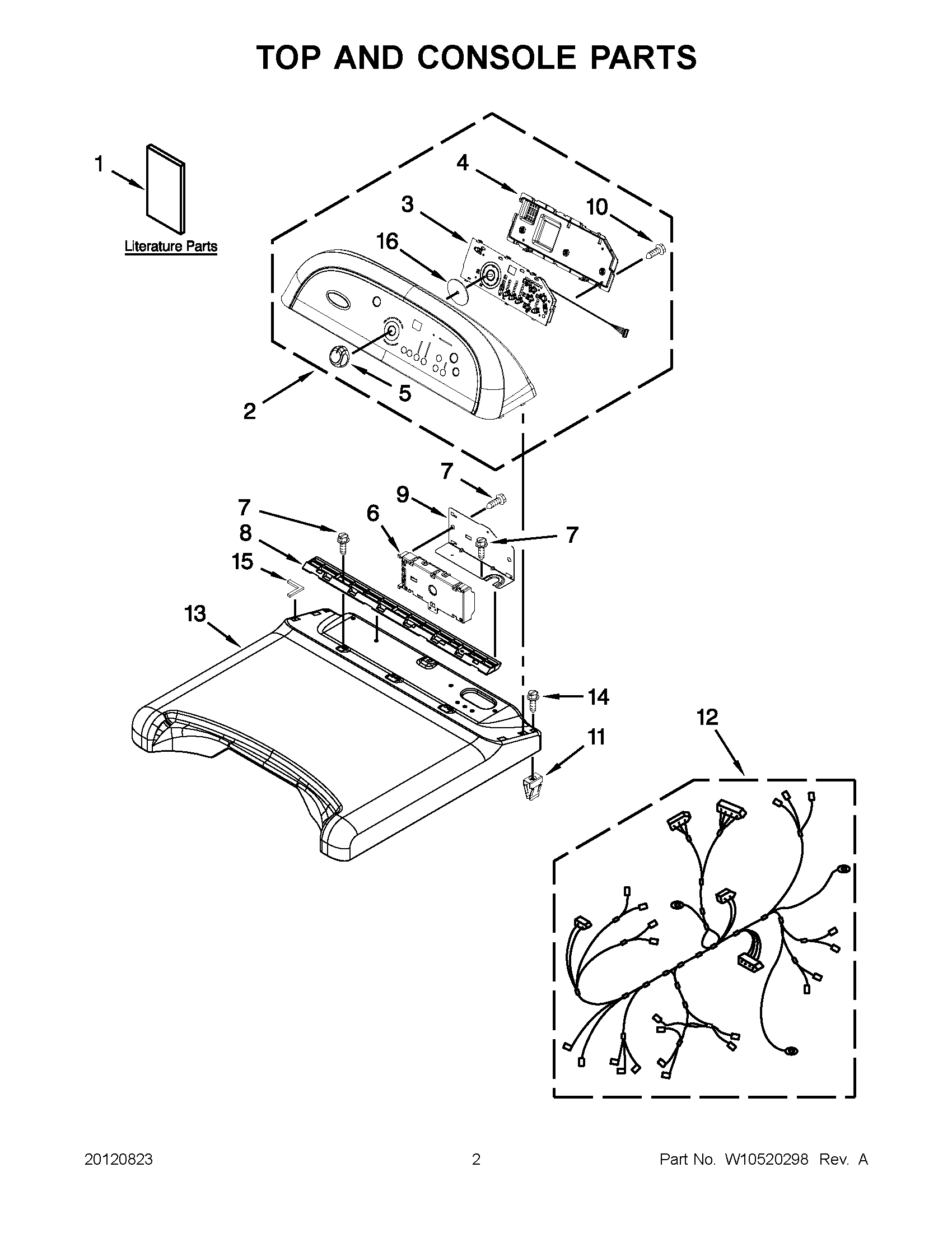 01 - TOP AND CONSOLE PARTS