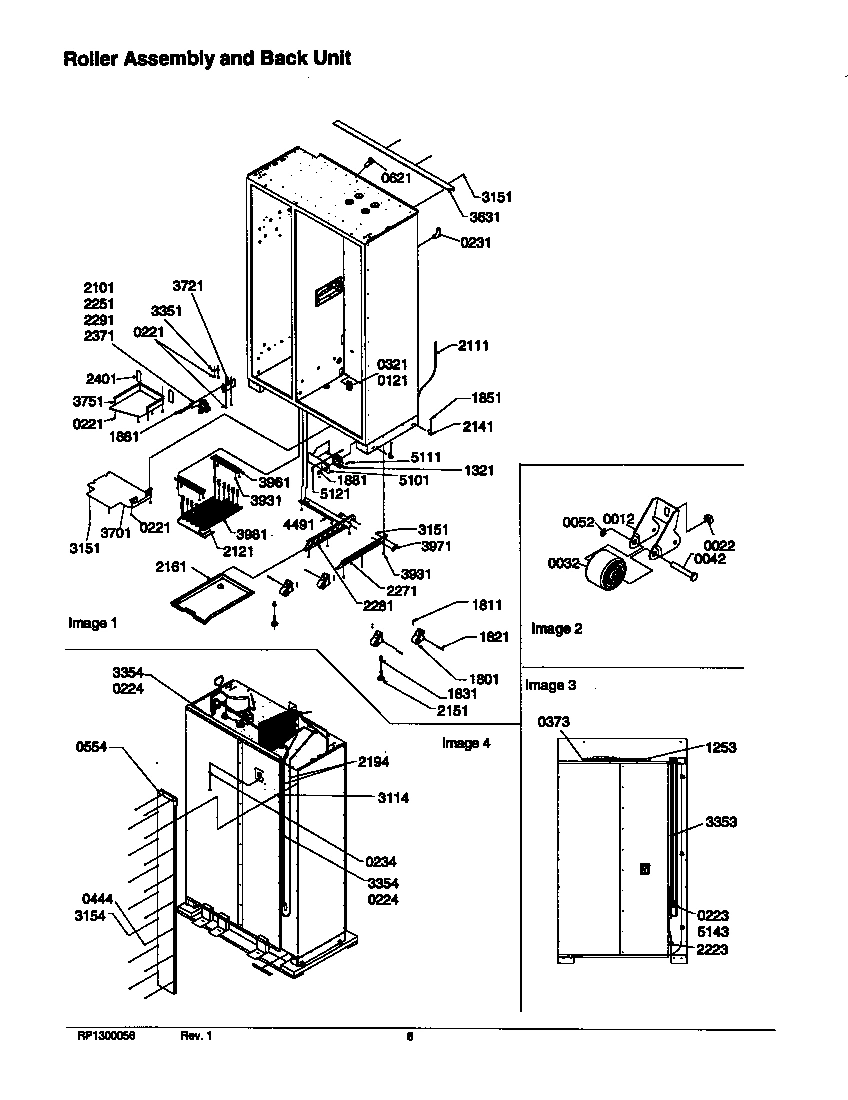 10 - ROLLER ASSY AND BACK UNIT
