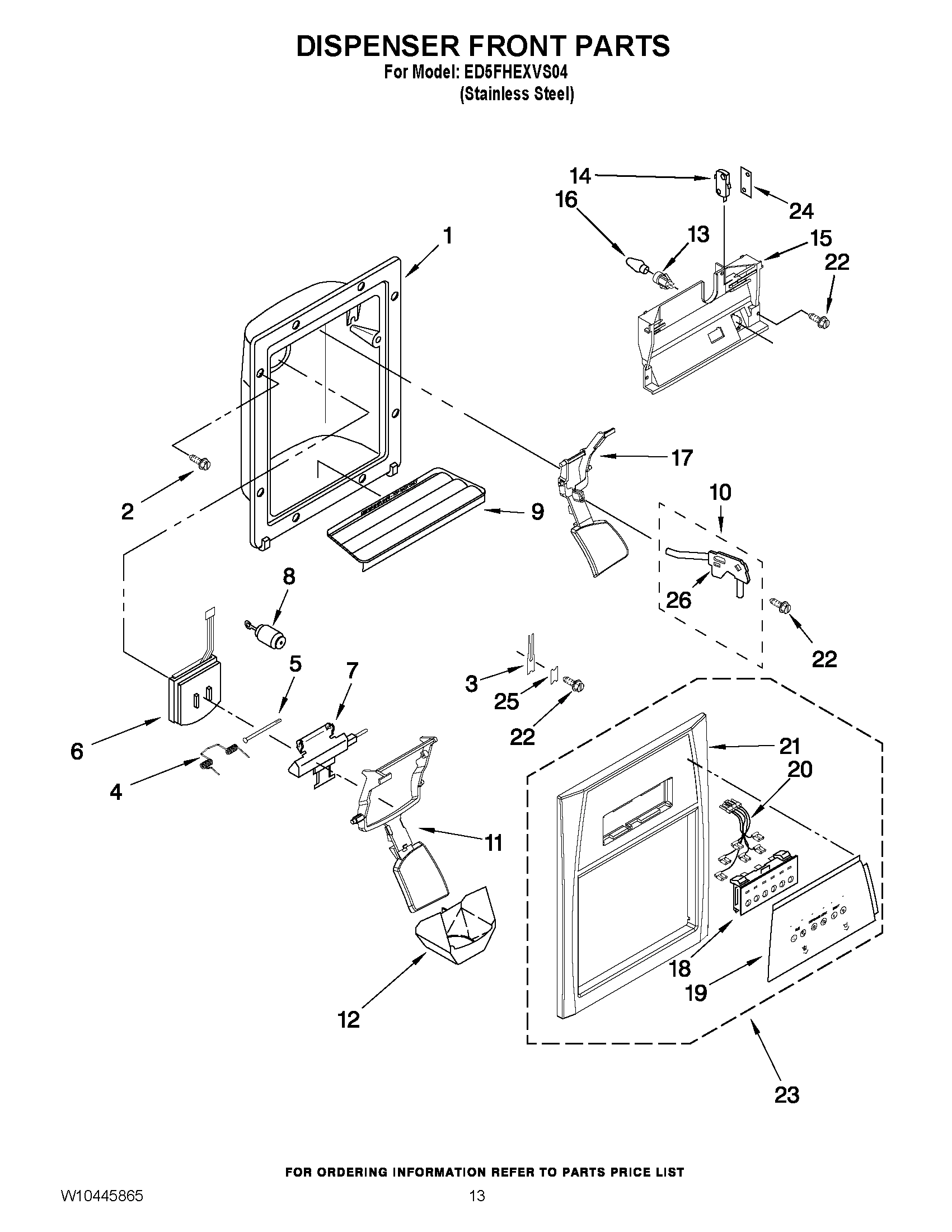08 - DISPENSER FRONT PARTS
