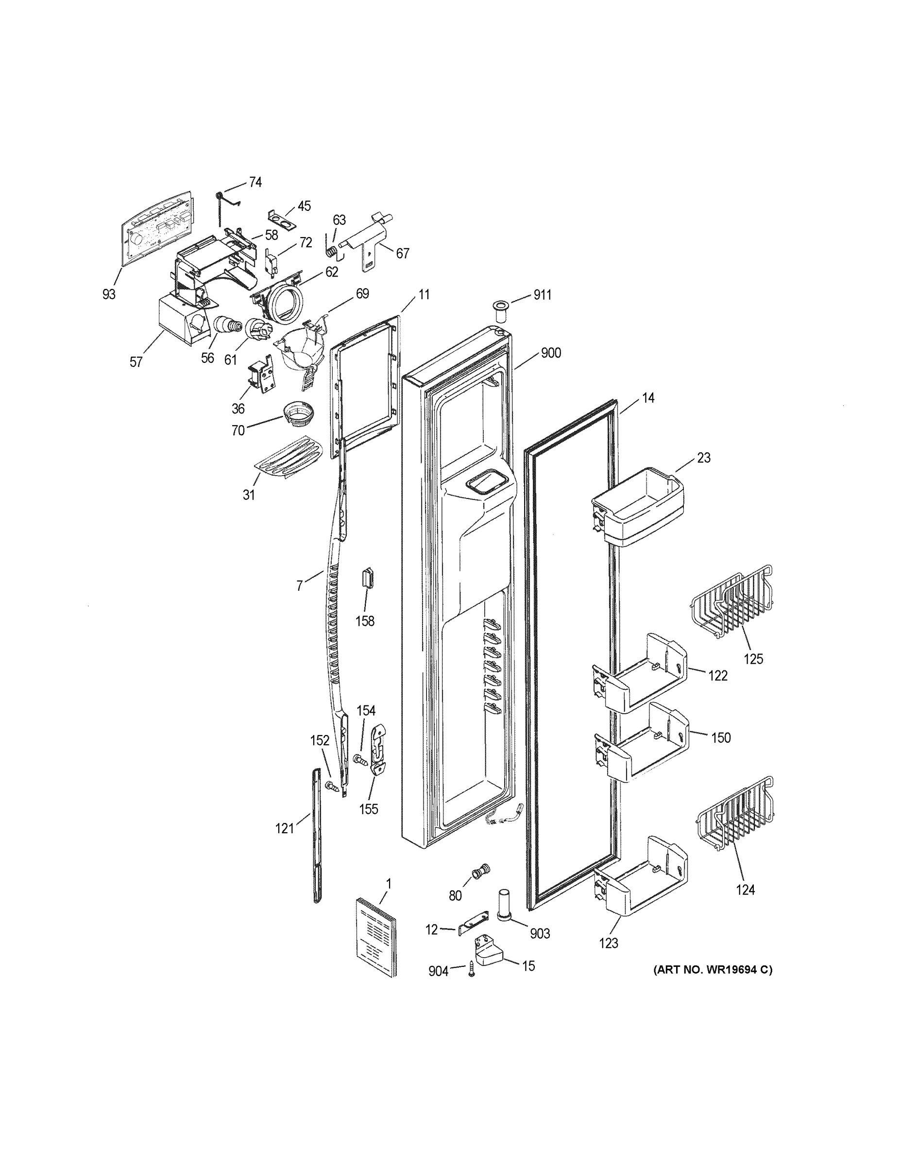 FREEZER DOOR