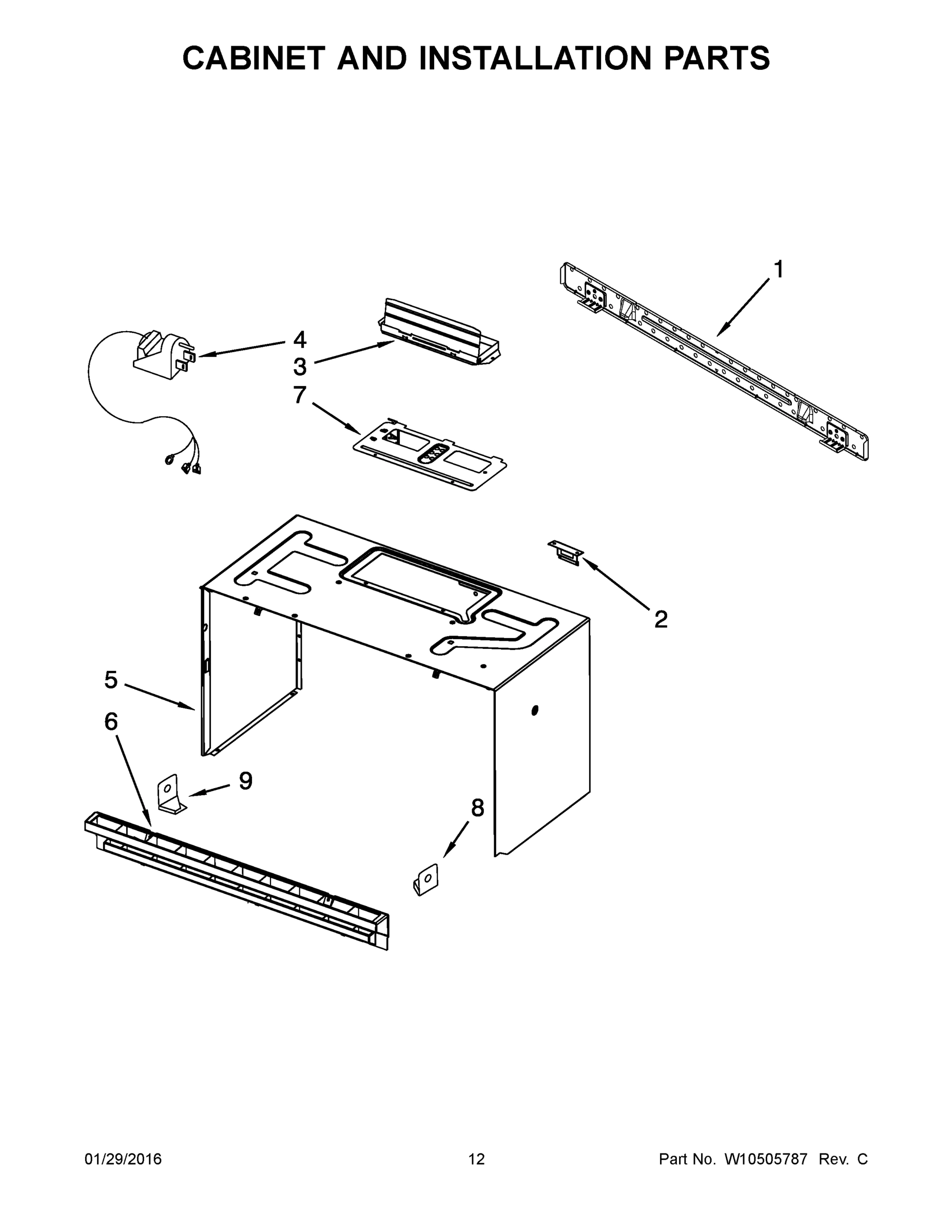 07 - CABINET AND INSTALLATION PARTS