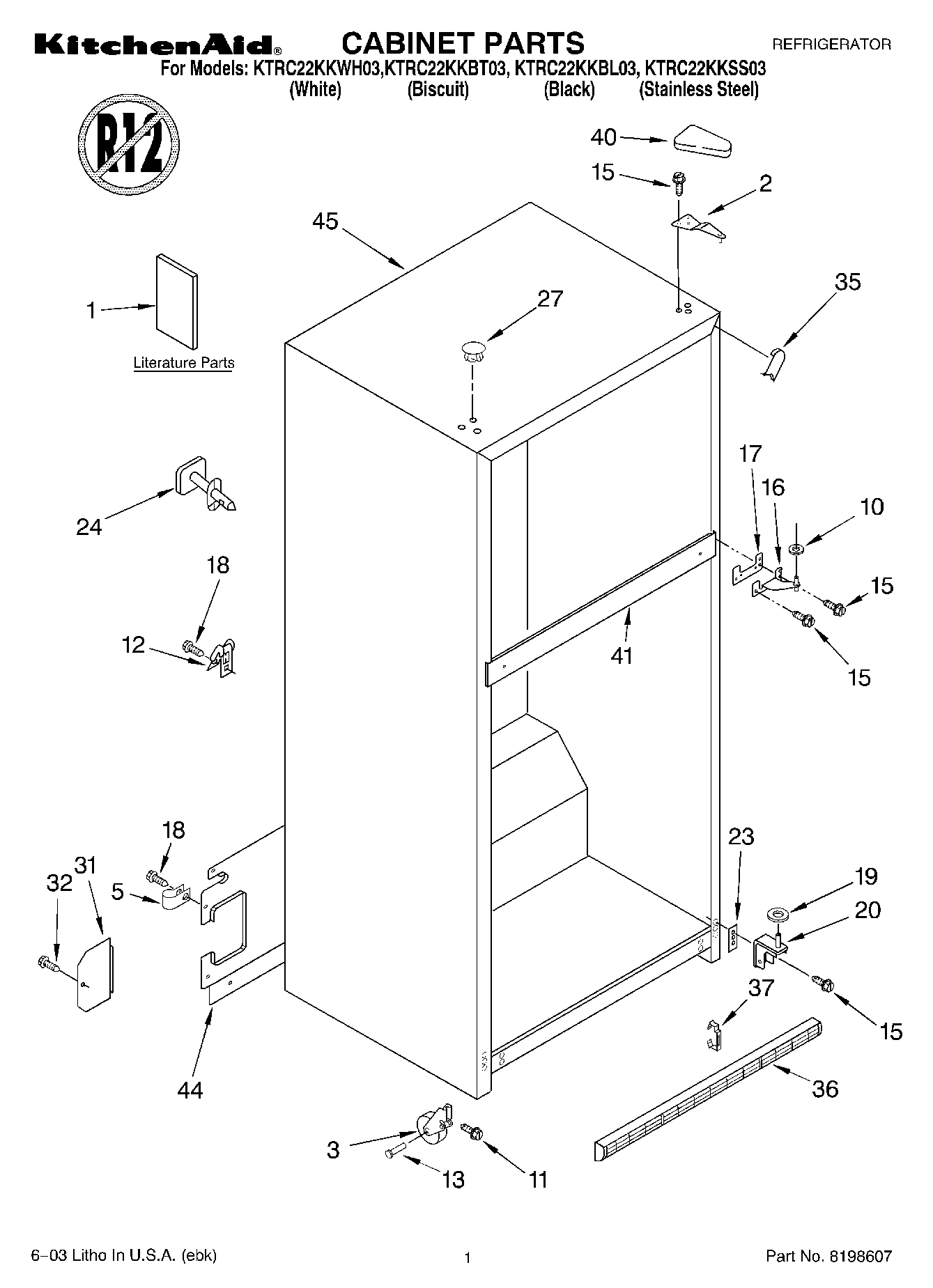 01 - CABINET PARTS