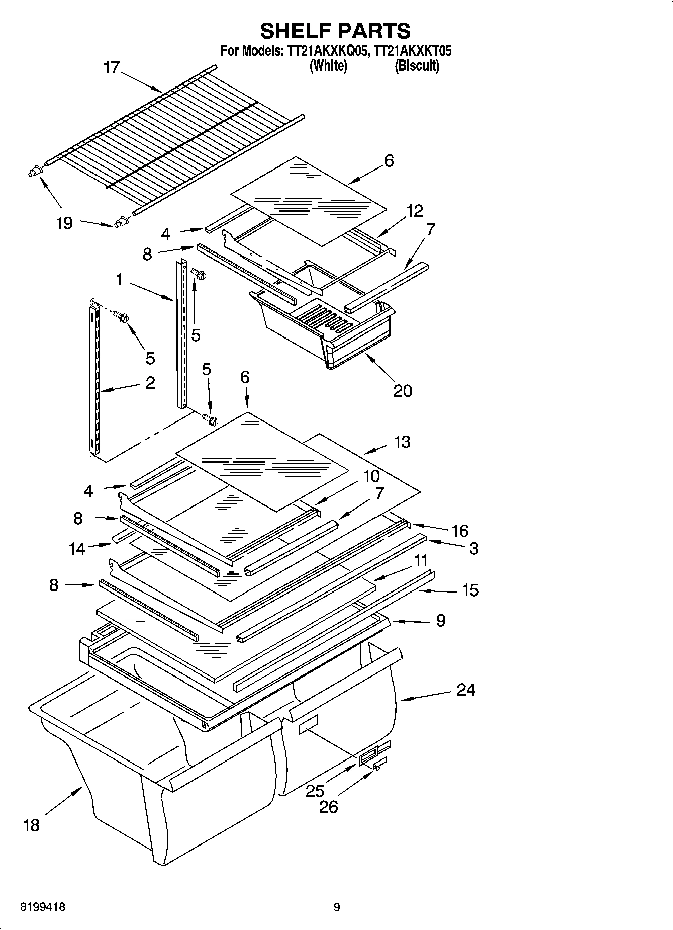 05 - SHELF PARTS, OPTIONAL PARTS