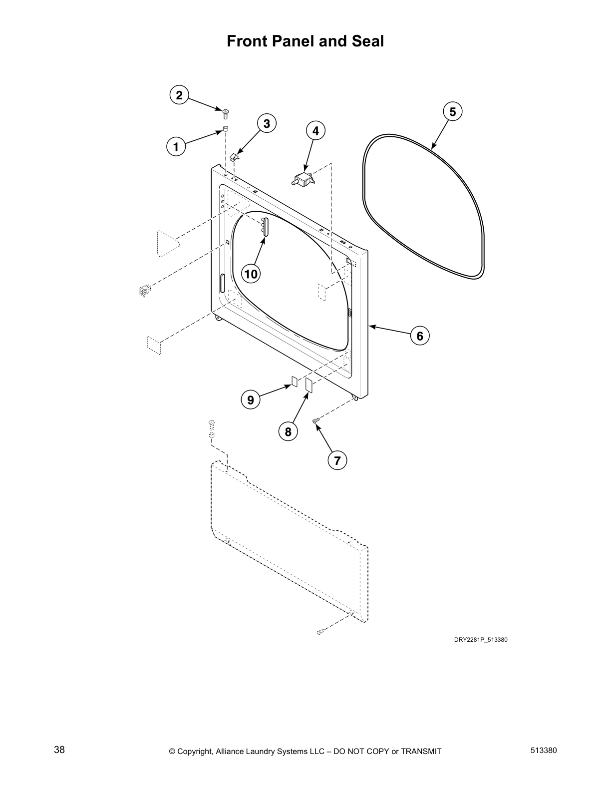 Front Panel and Seal