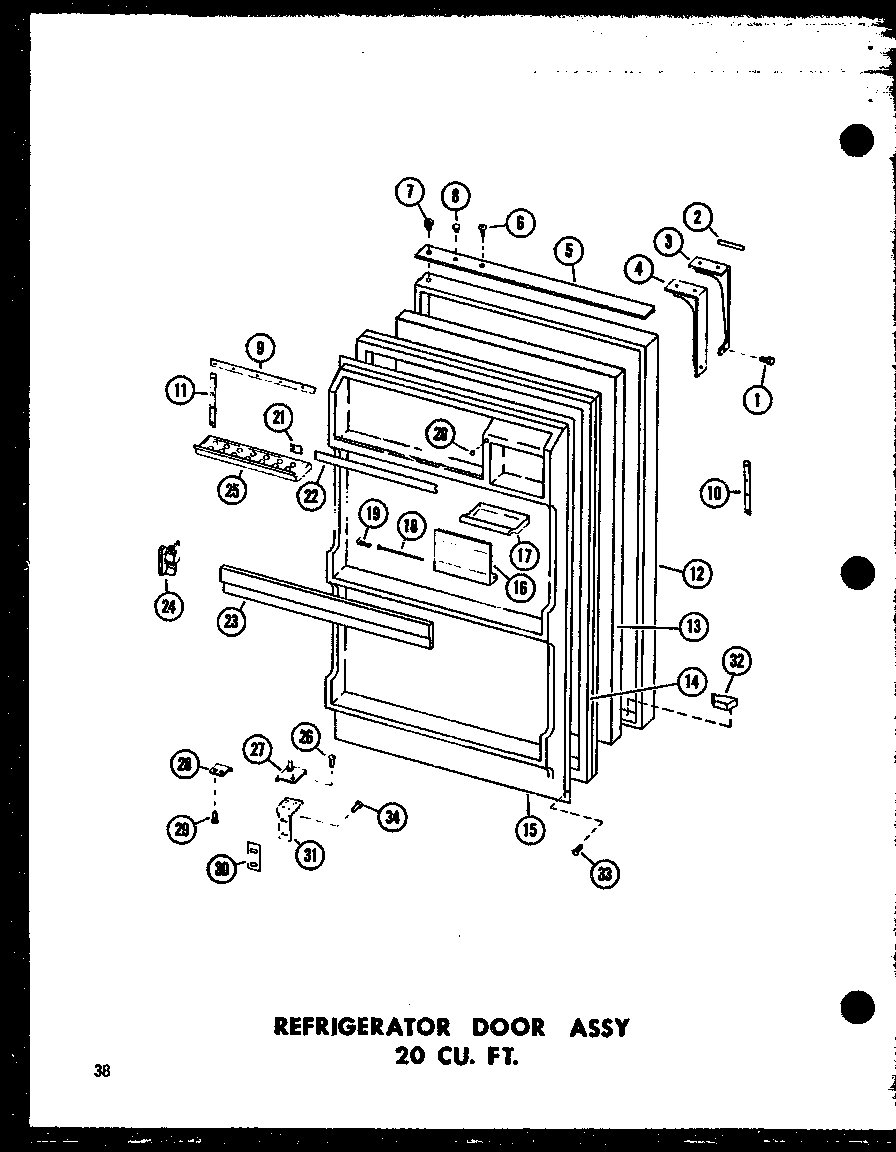 08 - REF DOOR ASSY 20 CU. FT.