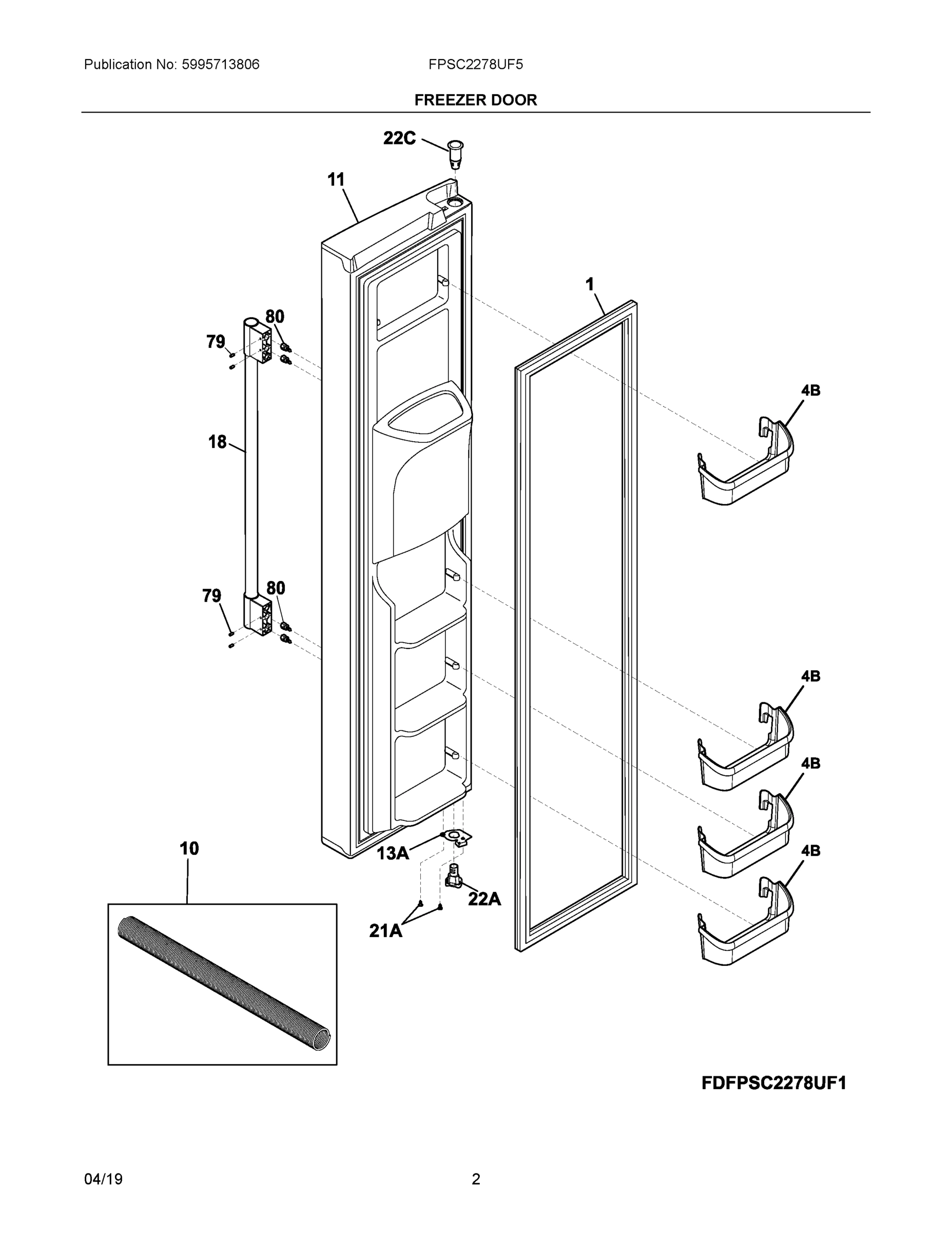 02 - FREEZER DOOR